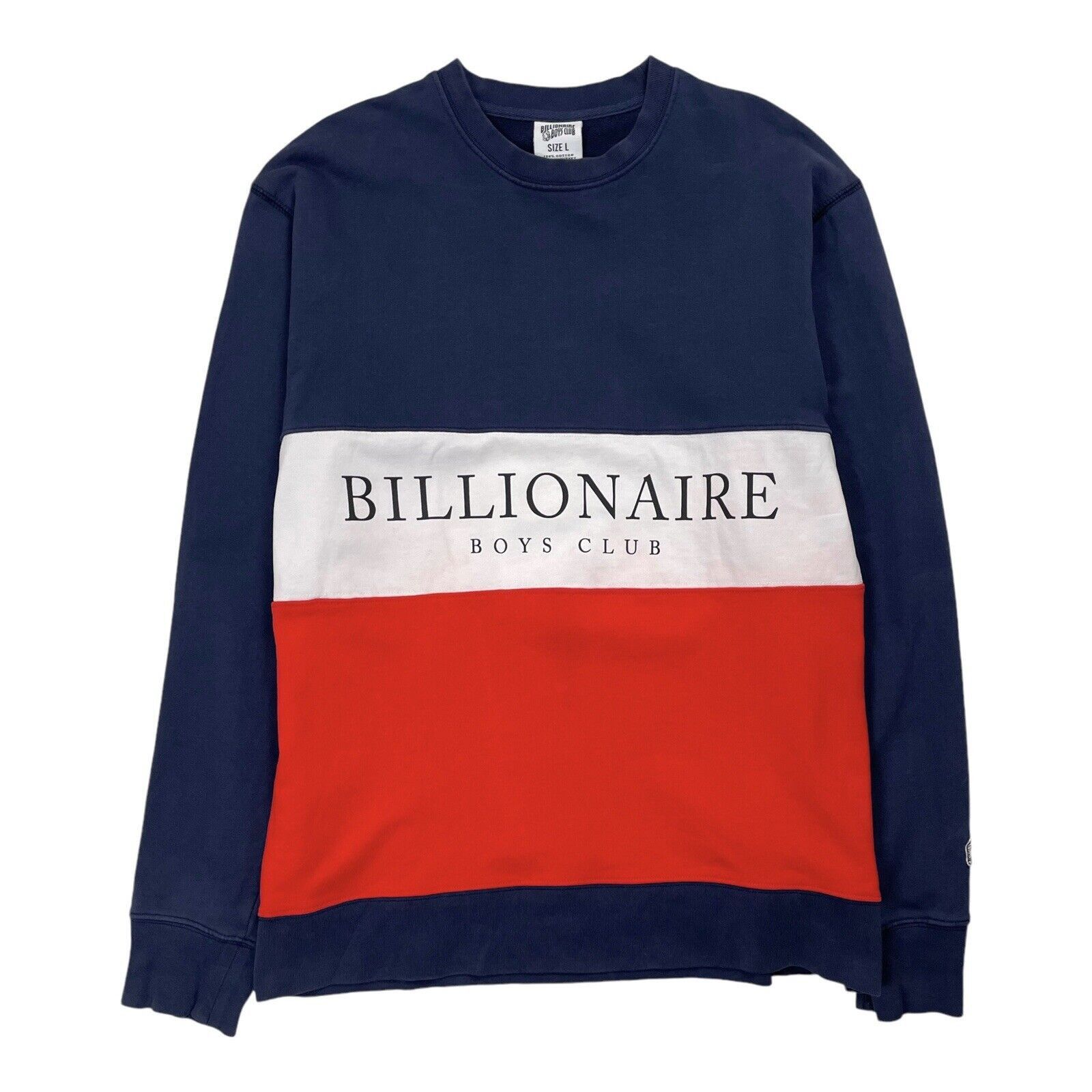 Billionaire Boys Club Billionaire Boys Club Sweatshirt Navy White Red Colour Block Size US L / EU 52-54 / 3 - 1 Thumbnail