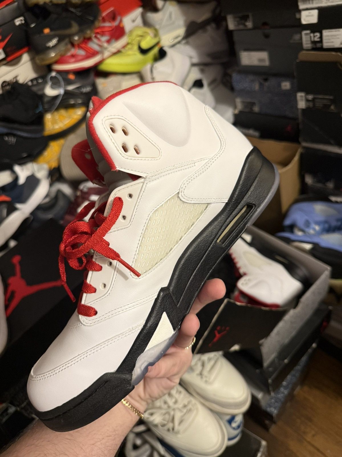 Jordan Brand Jordan retro 5 fire red sz 11.5 Size US 11.5 / EU 44-45 - 3 Thumbnail