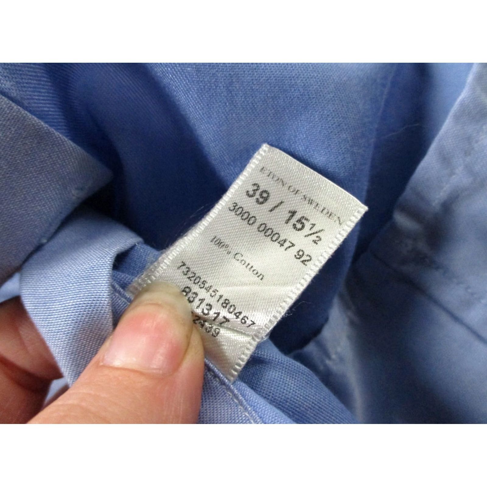 Eton Eton Shirt Men M Blue Classic Fit Dress Business Preppy Golf Lightweight Button-Down Outdoor Size 40R - 7 Thumbnail