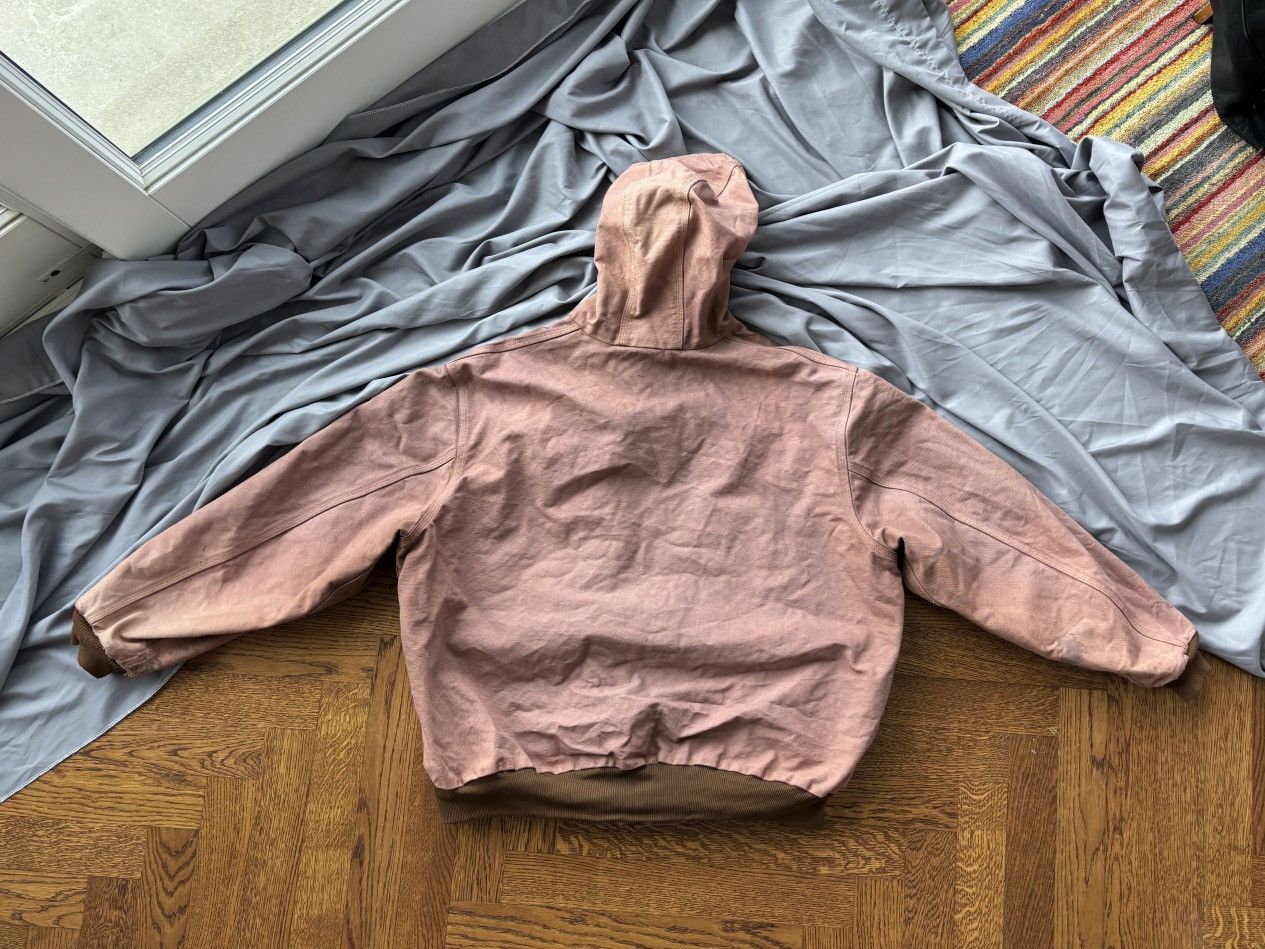 Carhartt × Vintage Vintage Carhartt Hooded Detroit Jacket Rust Clay Thermal 90s Size US XL / EU 56 / 4 - 9 Thumbnail