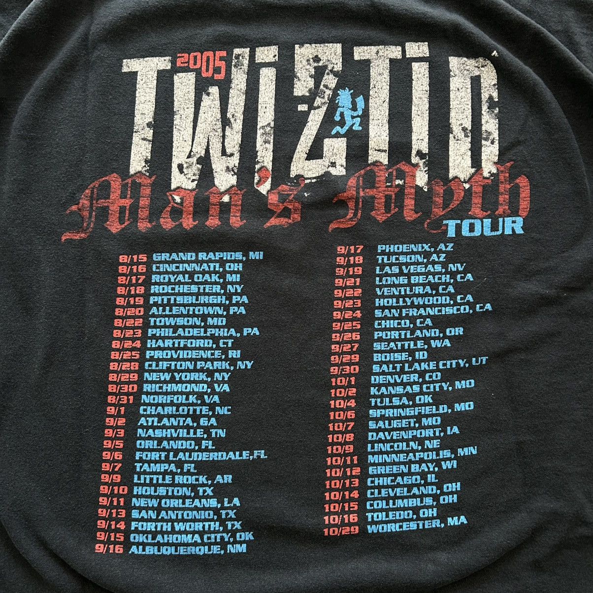 Vintage Vintage Twiztid Man’s Myth 2005 Tour Band Tee Size US XXL / EU 58 / 5 - 5 Thumbnail