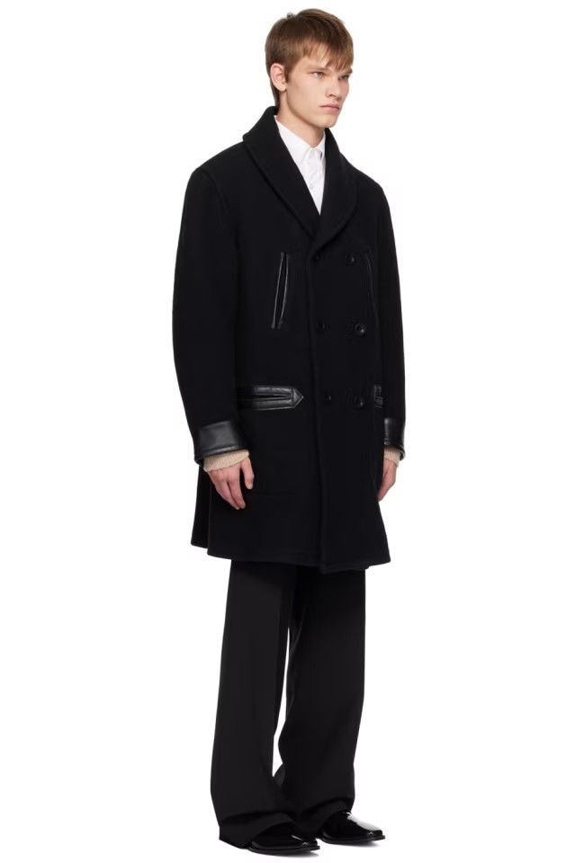 Maison Margiela o1w1db10324 Coats in Black Size US L / EU 52-54 / 3 - 2 Thumbnail