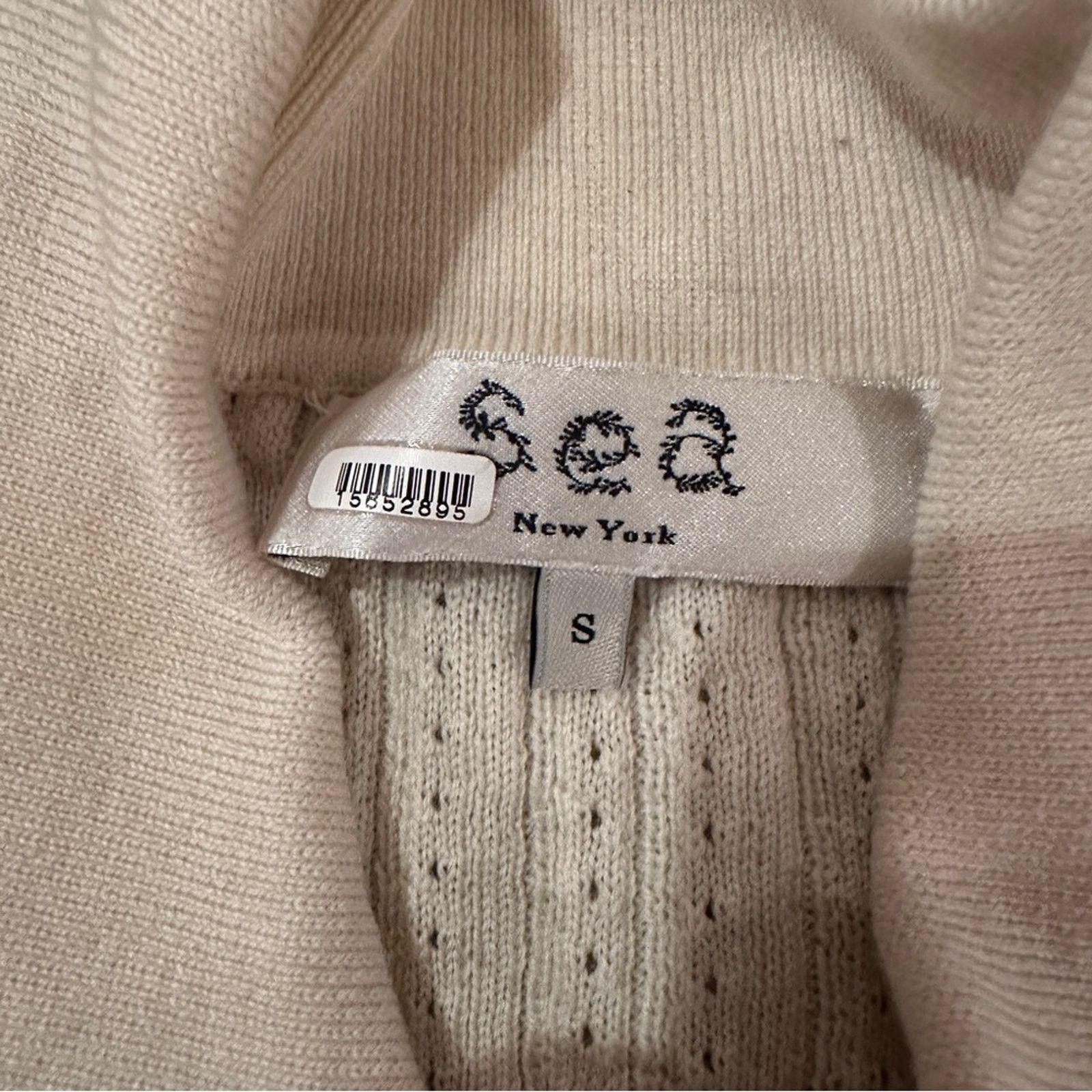 Sea New York RTR Sea New York Riva Ribbed Wool Collared Button Front Top Size M / US 6-8 / IT 42-44 - 7 Thumbnail