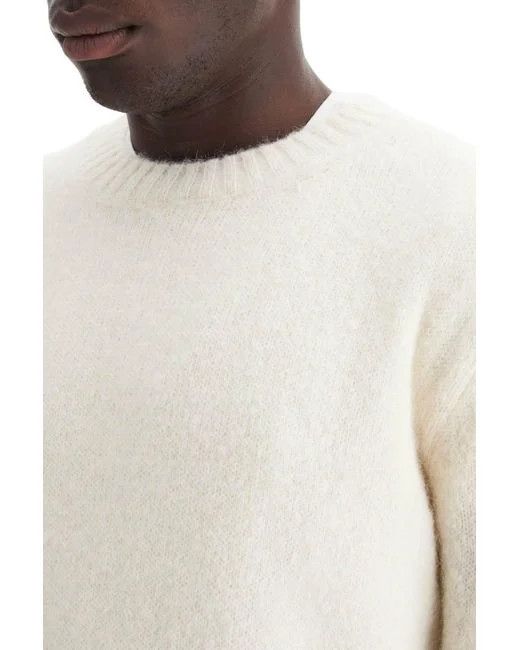 Tom Ford o1loc1c0724 TFK110 Alpaca Crewneck Sweater in White Size US L / EU 52-54 / 3 - 5 Thumbnail