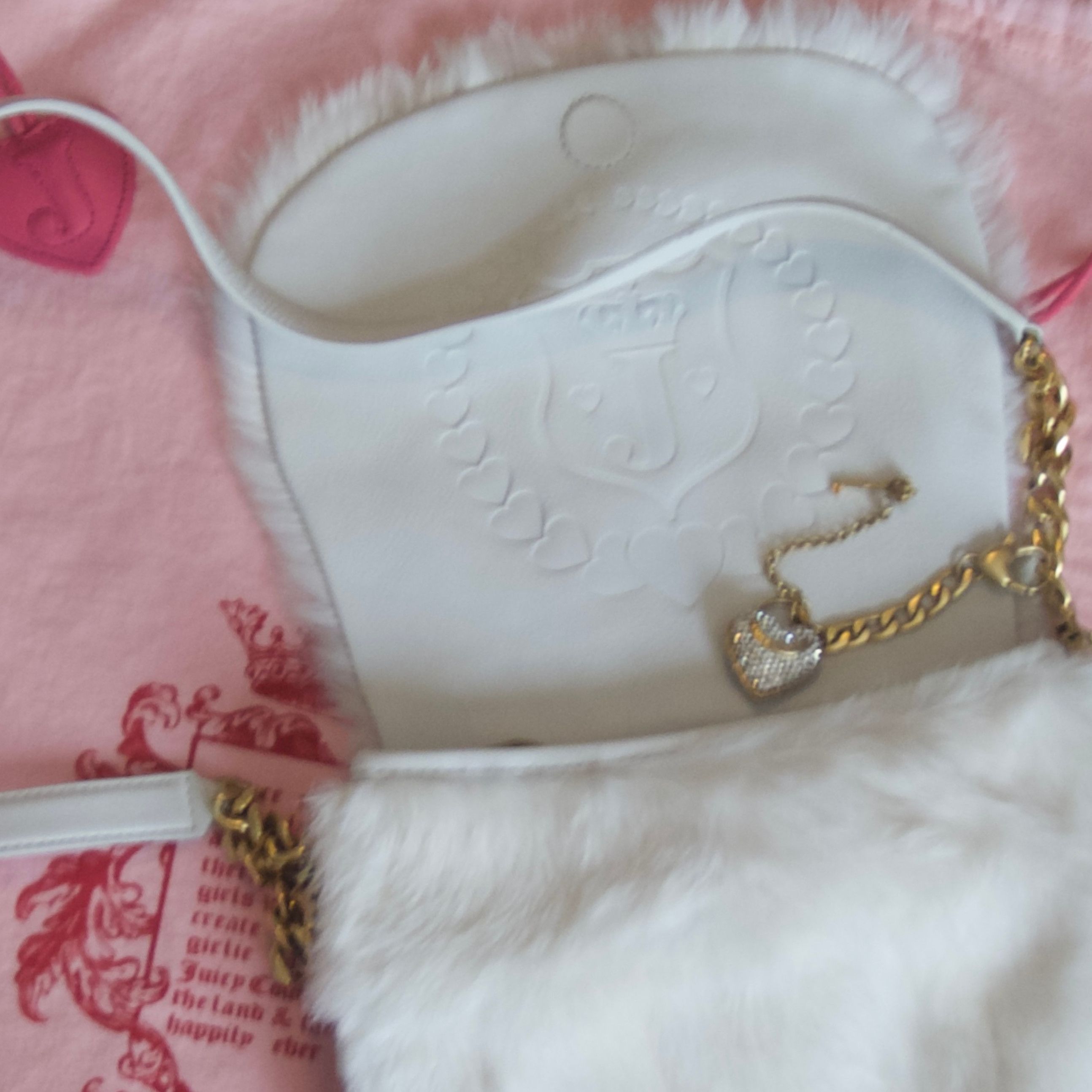 Juicy Couture Rare 2004 Vintage Juicy Couture REAL Rabbit Fur bag P&G era Size ONE SIZE - 2 Thumbnail