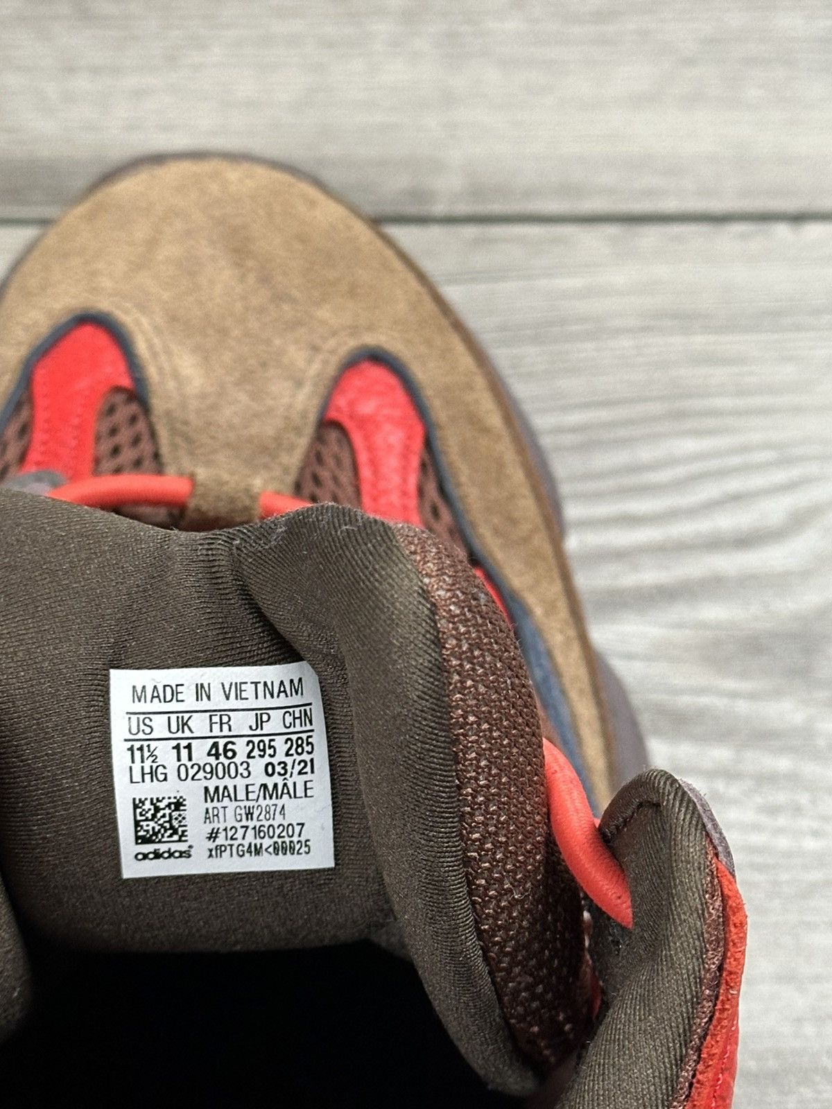 Yeezy Adidas Yeezy 500 High Sumac Size US 11.5 / EU 44-45 - 7 Thumbnail