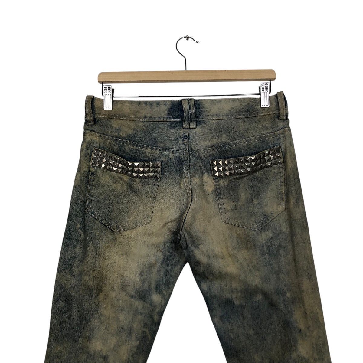 Japanese Brand Vintage Skinny Denim Jeans Glad News Acid Wash Issey Miyake Size US 34 / EU 50 - 8 Thumbnail