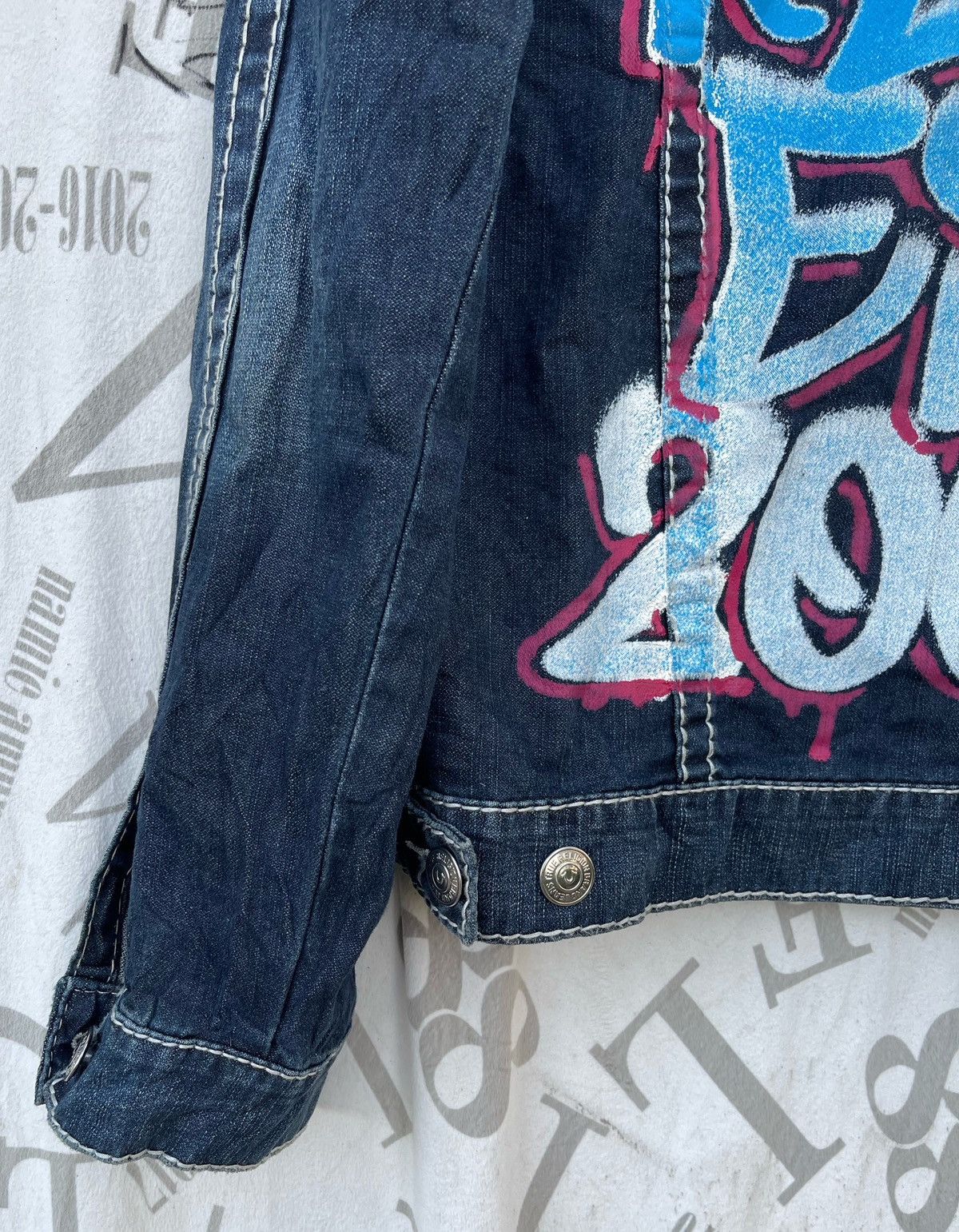 True Religion 🔥True Religion Graffiti Trucker Jacket Size US S / EU 44-46 / 1 - 12 Thumbnail