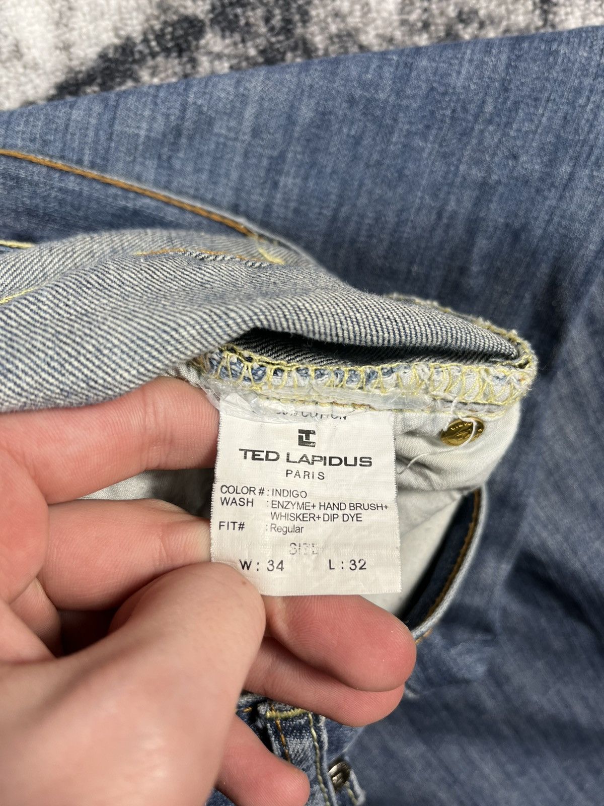Other Ted Lapidus Jeans Distressed Fade Denim W36 Fit Size US 36 / EU 52 - 12 Thumbnail
