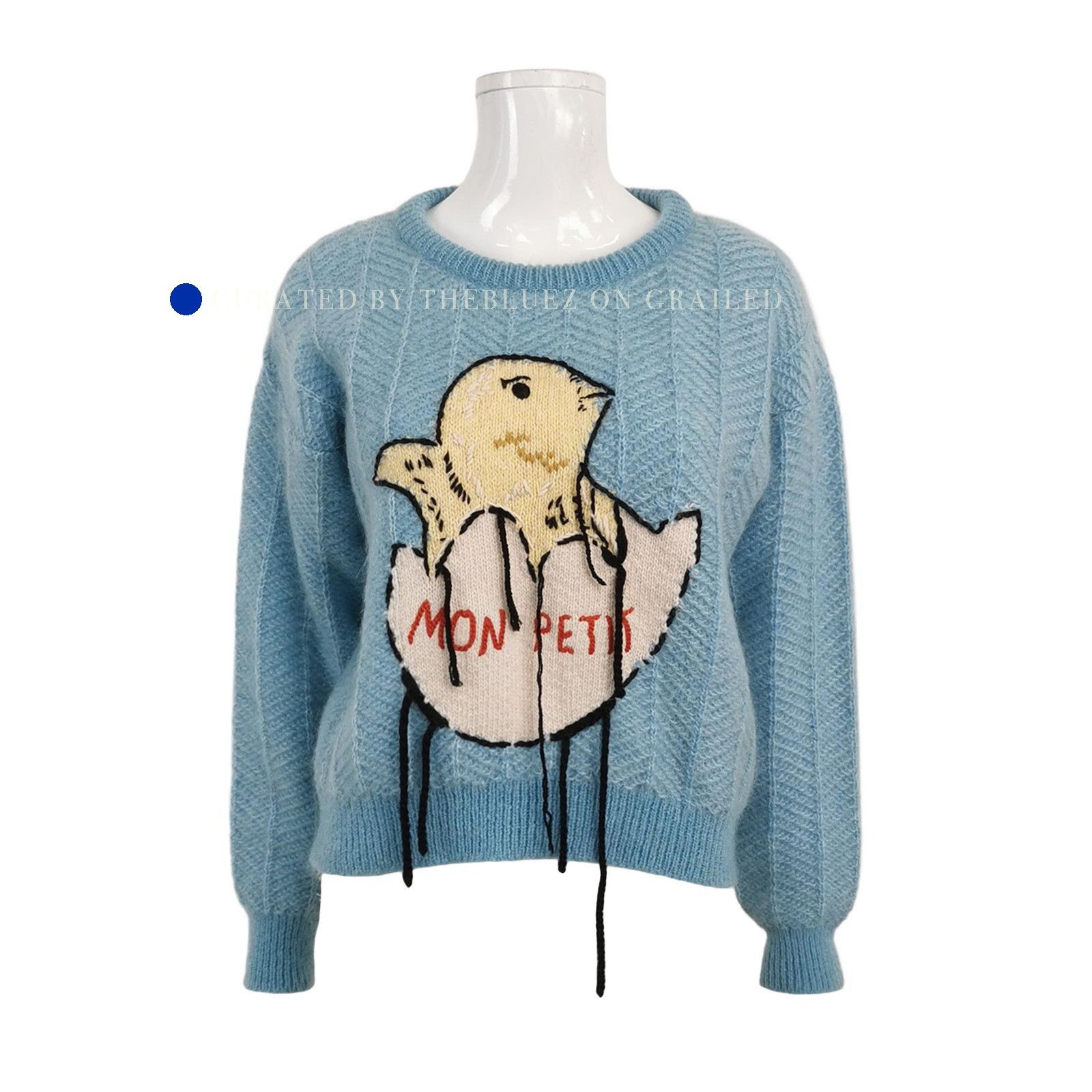 Gucci Soft Blue Mohair Blend Sweater in XS Size US XS / EU 42 / 0 - 1 Thumbnail