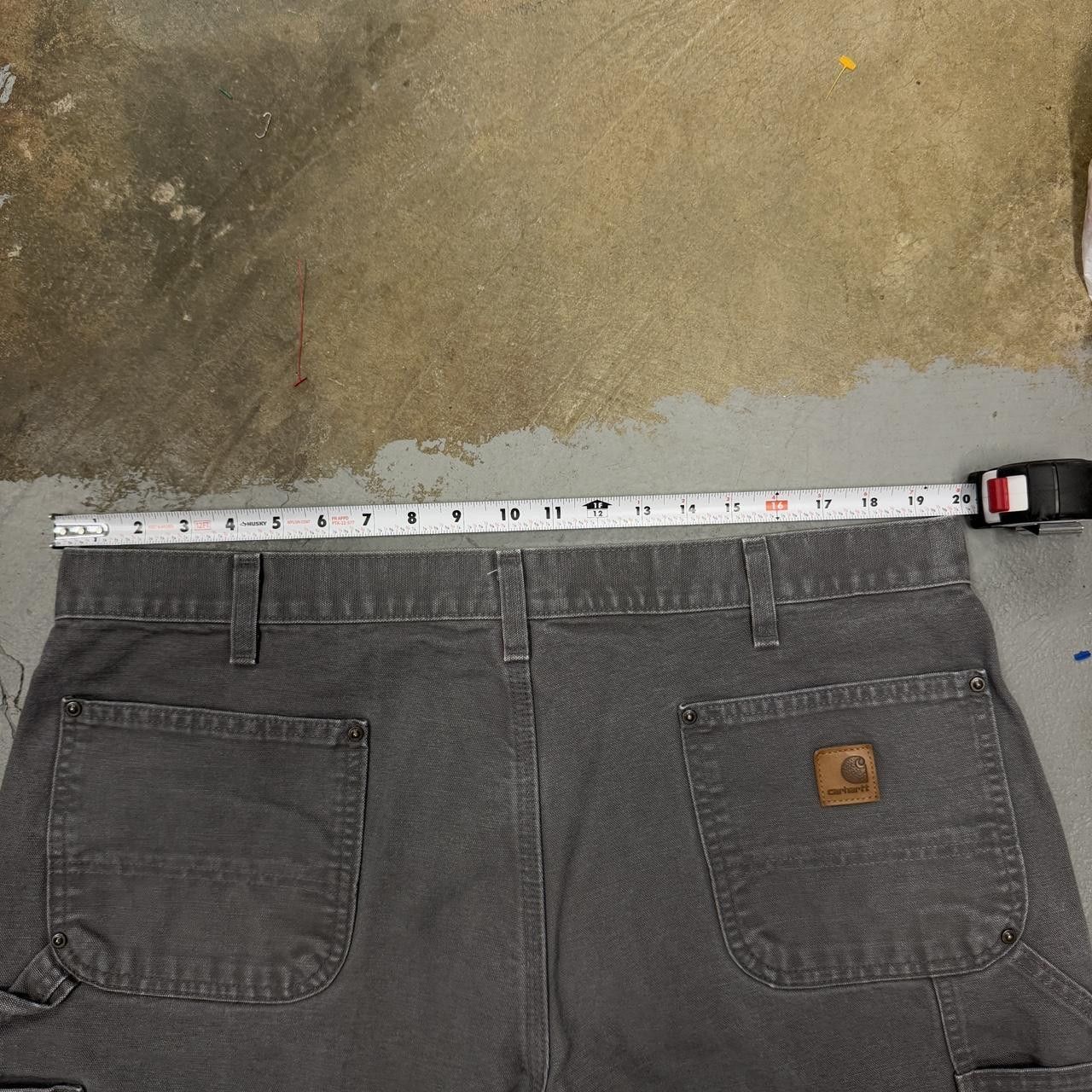 Carhartt Carhartt B136 GVL Double Knee Work Pants Grey 40 x 31 Size US 40 / EU 56 - 5 Thumbnail