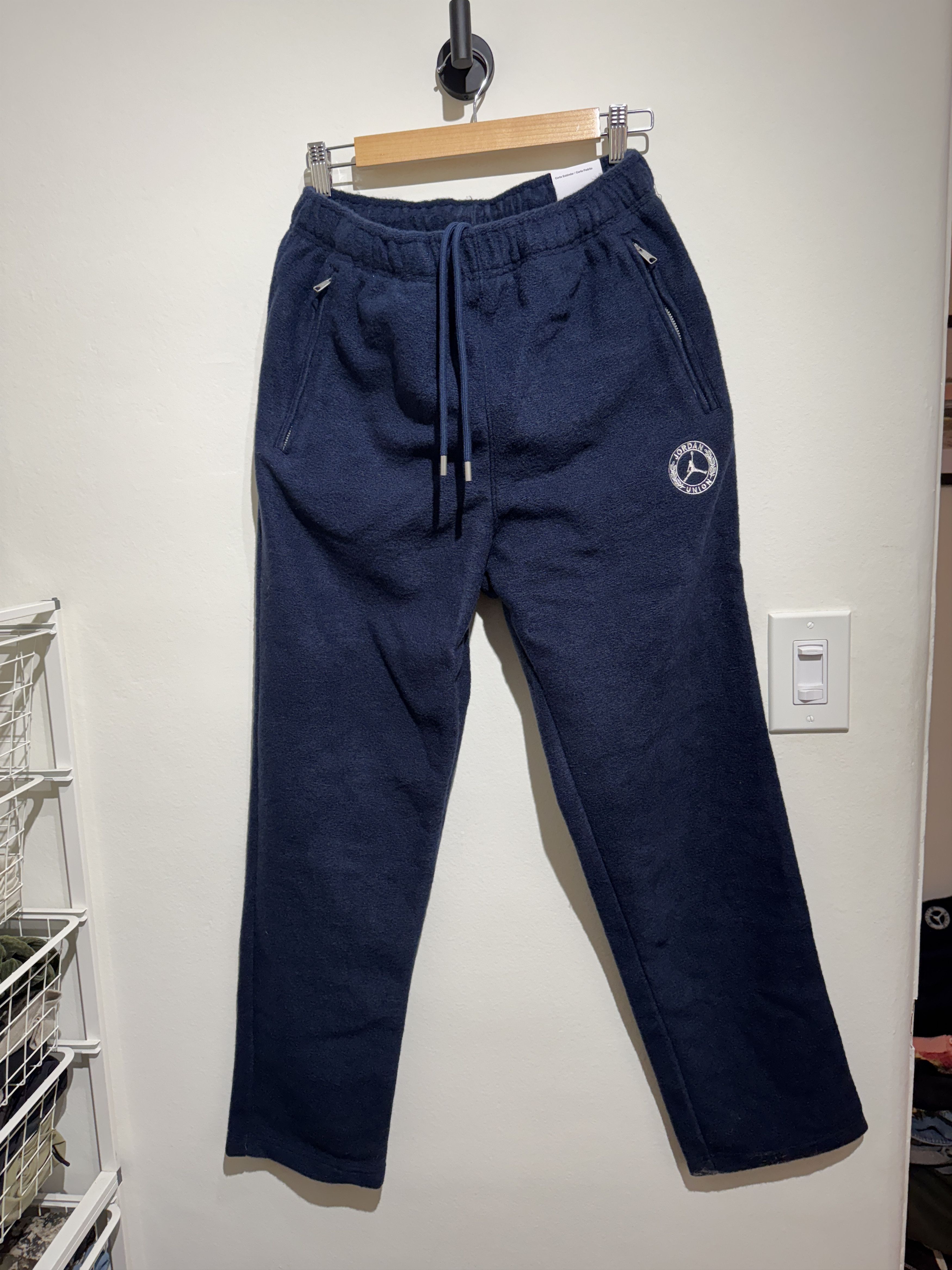 Jordan Brand × Union LA Jordan x Union LA Fleece Pants – Navy Blue, Standard Fit Size US 32 / EU 48 - 4 Thumbnail