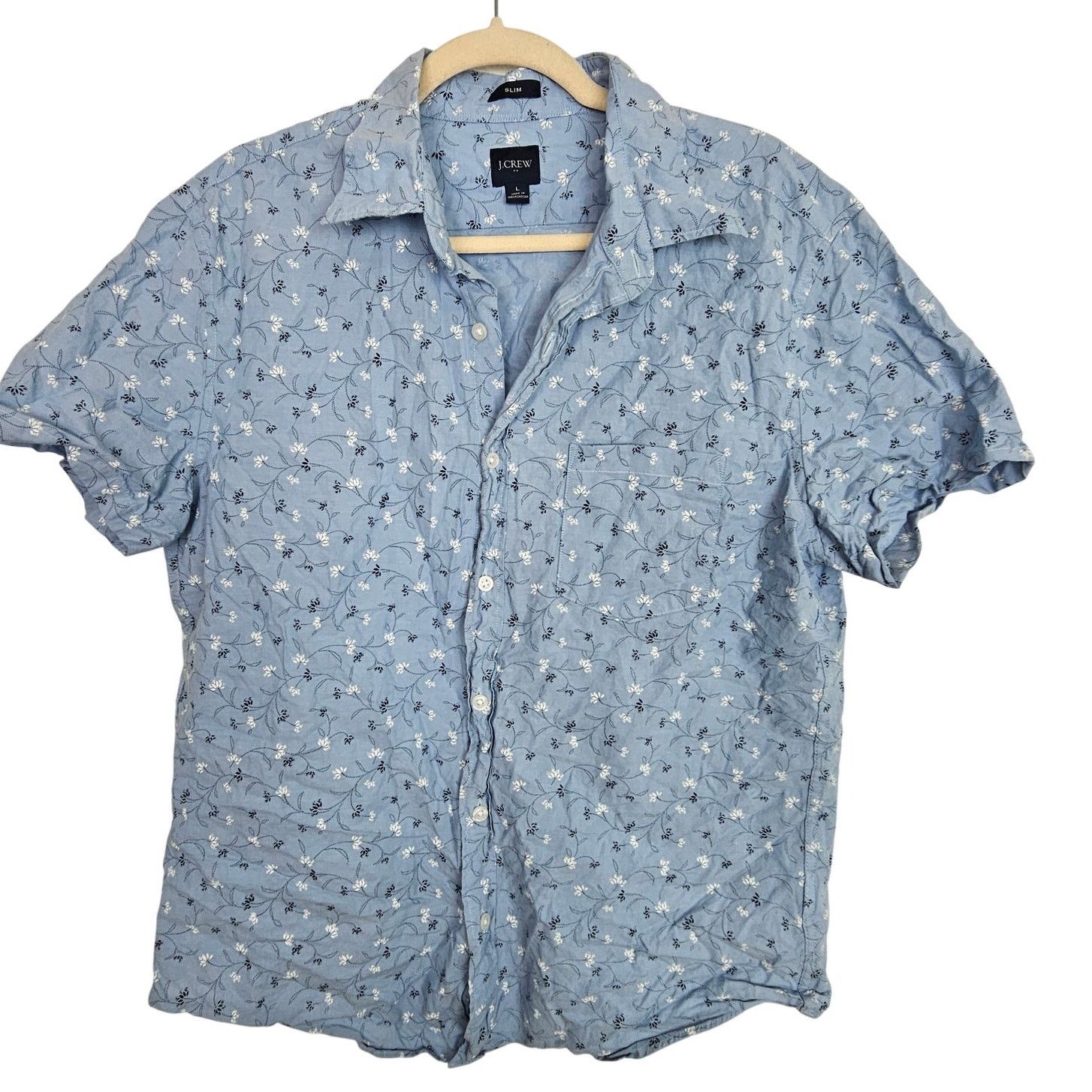 J.Crew J. Crew Mens Floral Shirt M Slim Fit Preppy Resortwear Beach Size US L / EU 52-54 / 3 - 1 Thumbnail