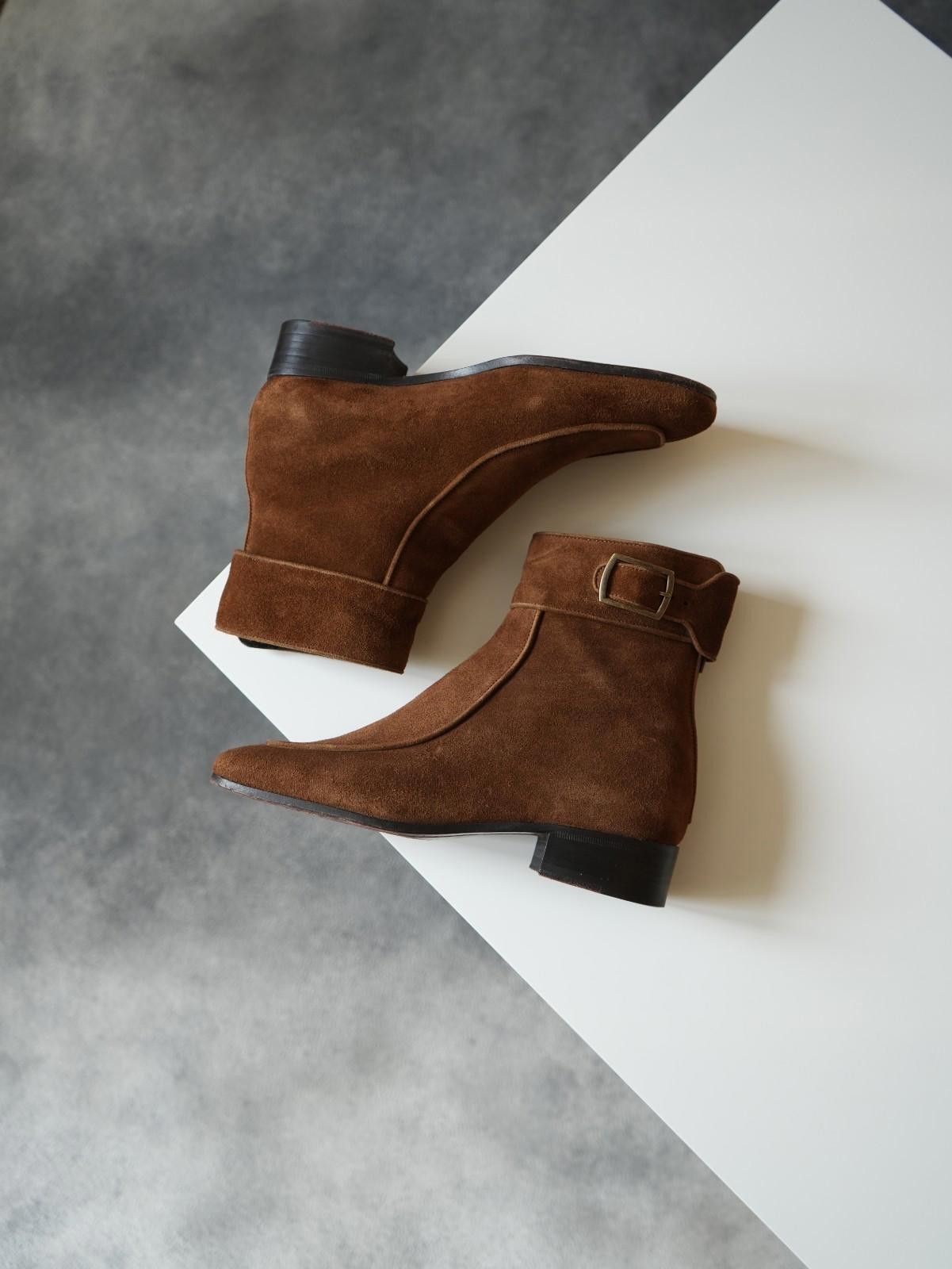 Saint Laurent Paris Saint Laurent Ancle Suede Buckle Boots WOMEN US6.5 Size US 6.5 / IT 36.5 - 2 Thumbnail