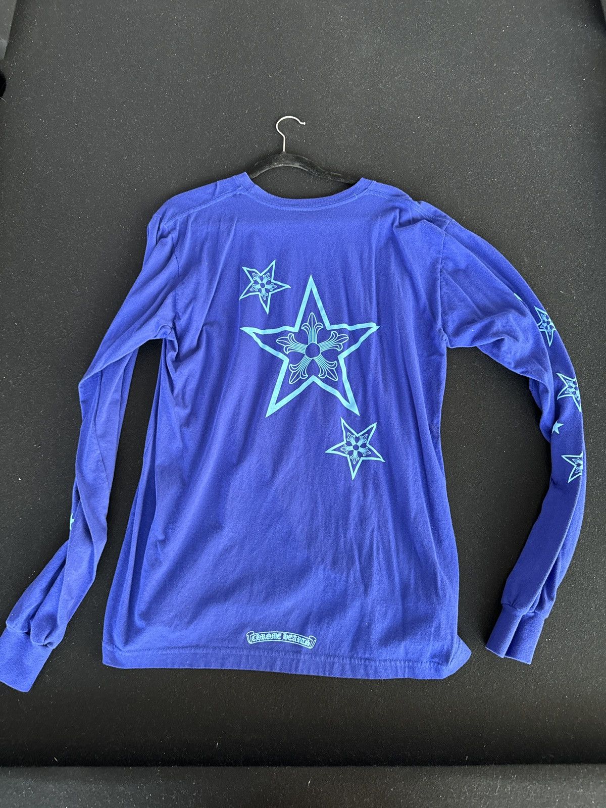 Chrome Hearts Blue Chrome Heart Long Sleeve Size US XL / EU 56 / 4 - 4 Thumbnail