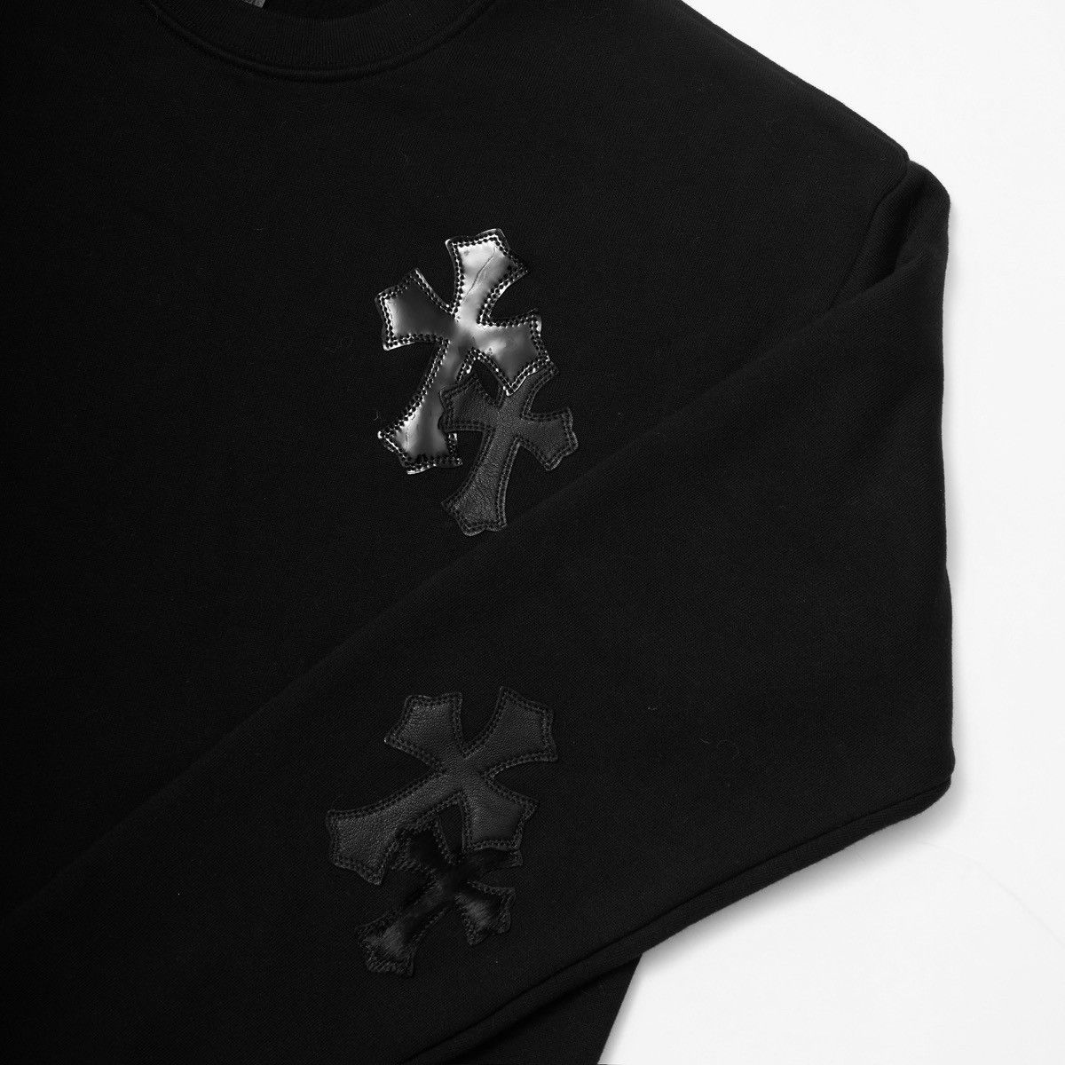 Chrome Hearts CHROME HEARTS PAPER JAM CEMETERY CROSS PATCH BLACK SWEATER BLACK Size US M / EU 48-50 / 2 - 4 Thumbnail