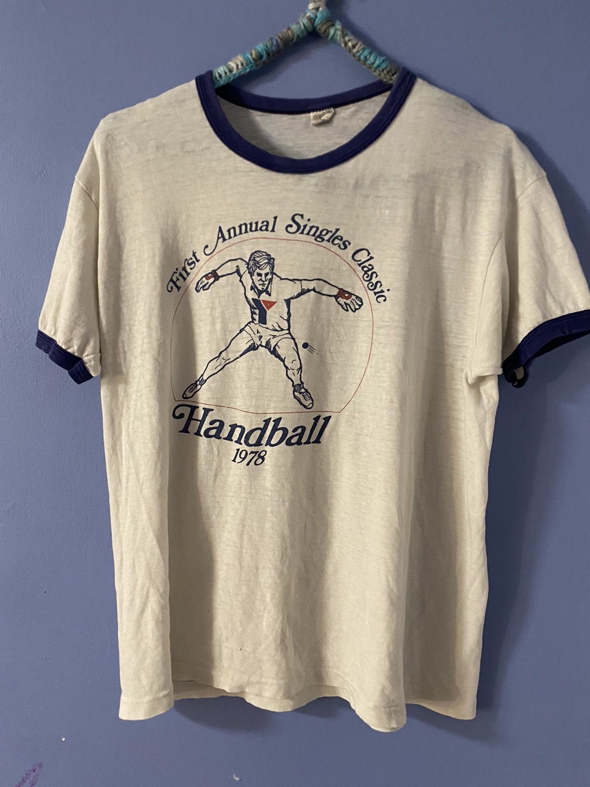 Designer × Vintage Vintage YMCA ringer tee Size US XL / EU 56 / 4 - 1 Thumbnail