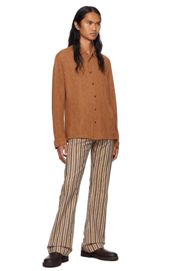 CMMN SWDN BNWT AW23 CMMN SWDN DILAN OPENWORK KNIT SHIRT 50 Size US M / EU 48-50 / 2 - 11 Thumbnail