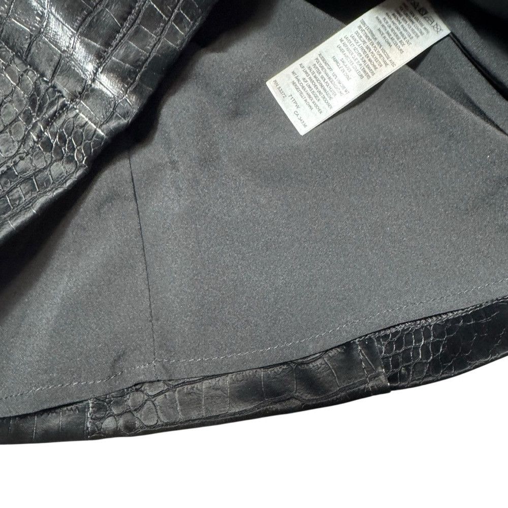 French Connection NWT New $138 French Connection Croc-Embossed Cut Out Black Size XS / US 0-2 / IT 36-38 - 9 Thumbnail