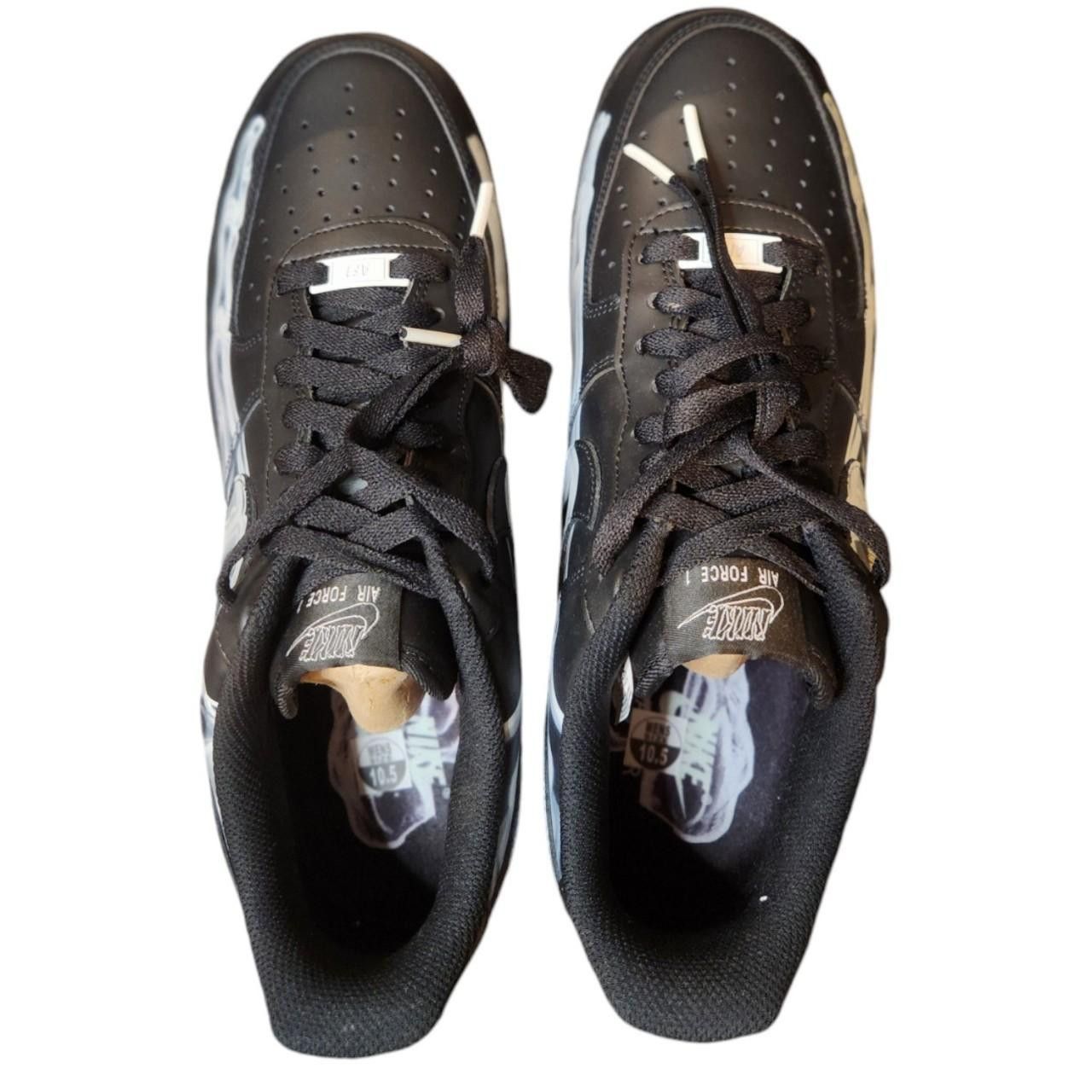 Nike NIKE AIR FORCE 1 LOW BLACK SKELETON HALLOWEEN 2019 Size US 10.5 / EU 43-44 - 4 Thumbnail