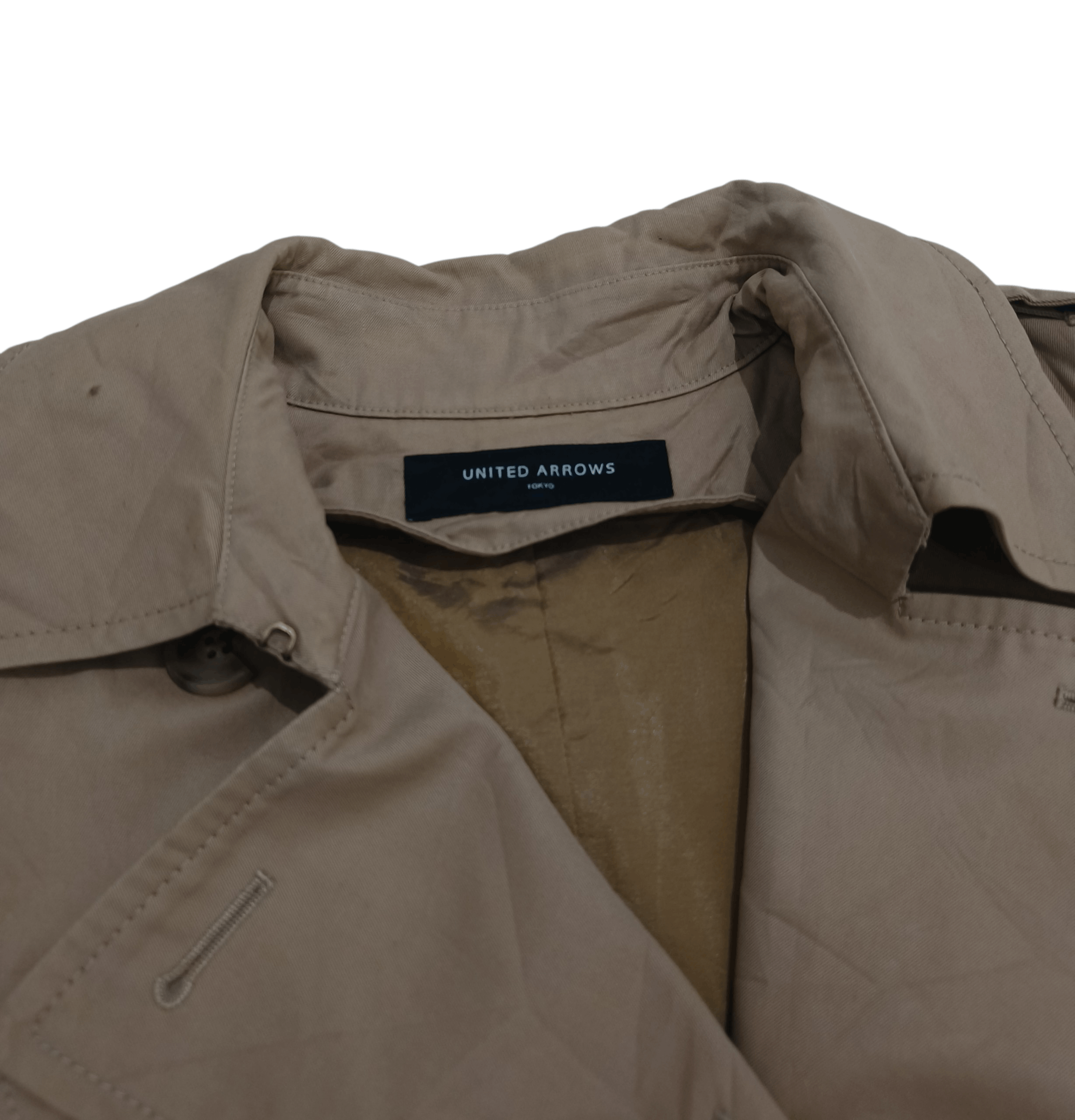 United Arrows UNITED ARROWS Tokyo Japanese Luxury Women's Trench Spy Coat Size M / US 6-8 / IT 42-44 - 3 Thumbnail