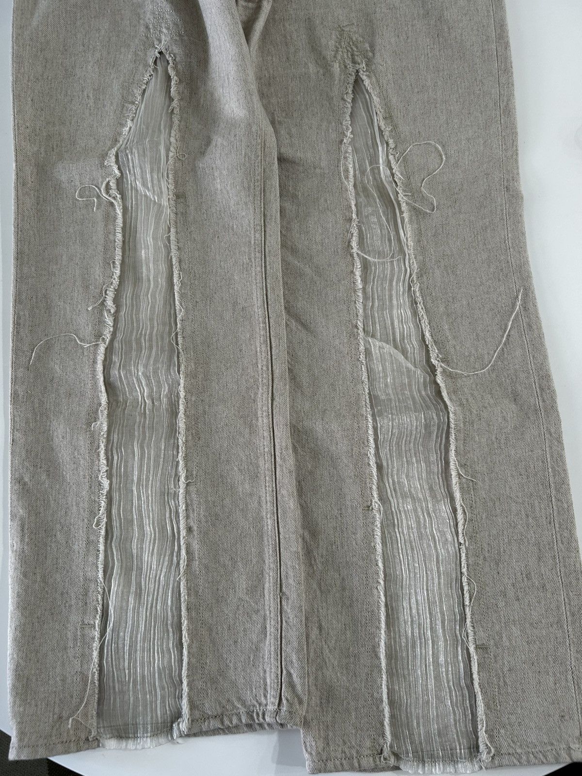 Our Legacy Our Legacy Slash Denim in Ecru/Lace Size US 34 / EU 50 - 8 Thumbnail
