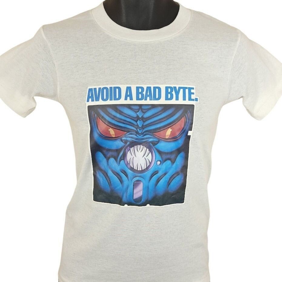 TDK No Risk Disk T Shirt Vintage 80s Avoid A Bad Byte Tech