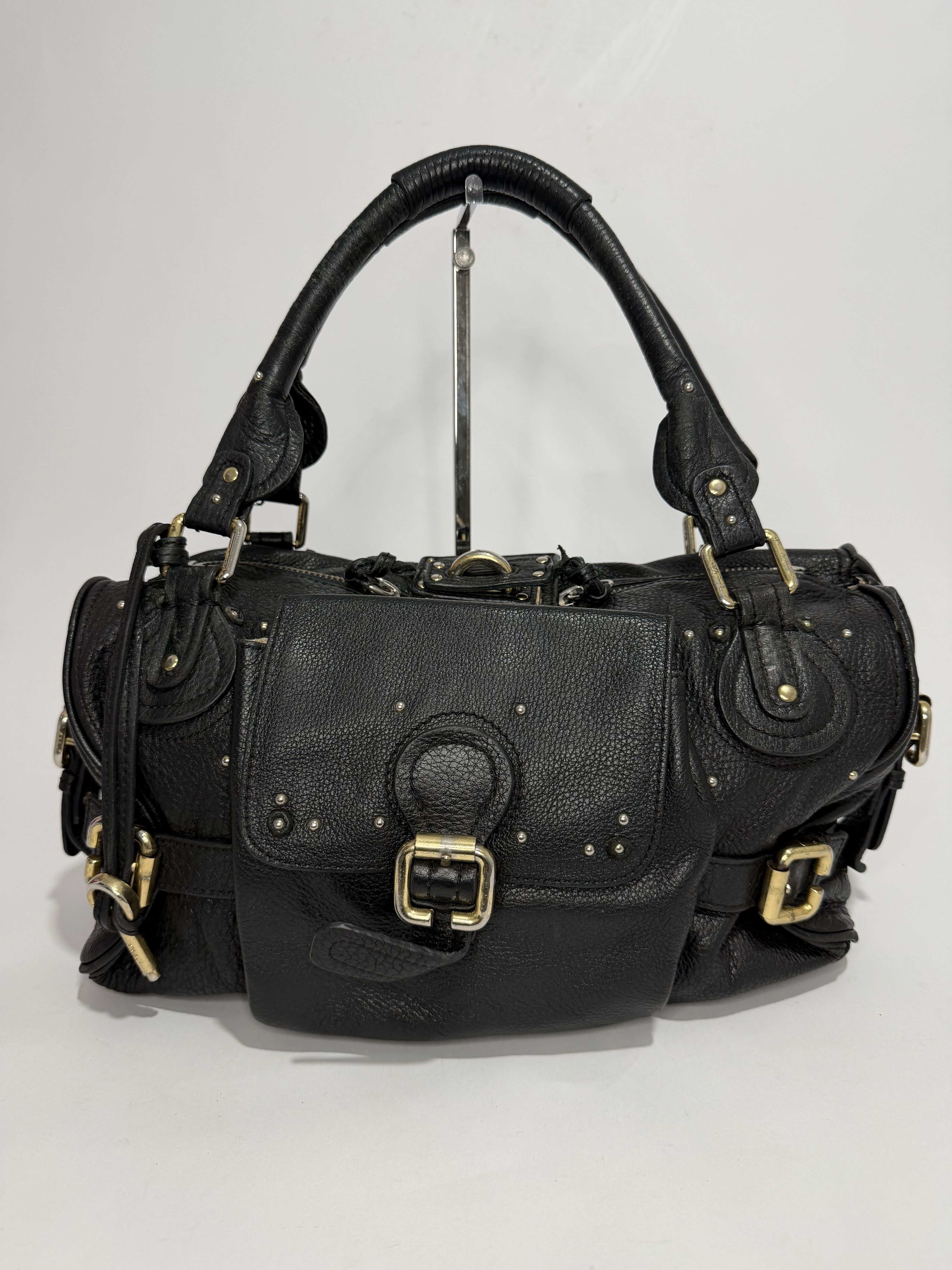 CHLOE Moka Leather Large Paddington Satchel Bag