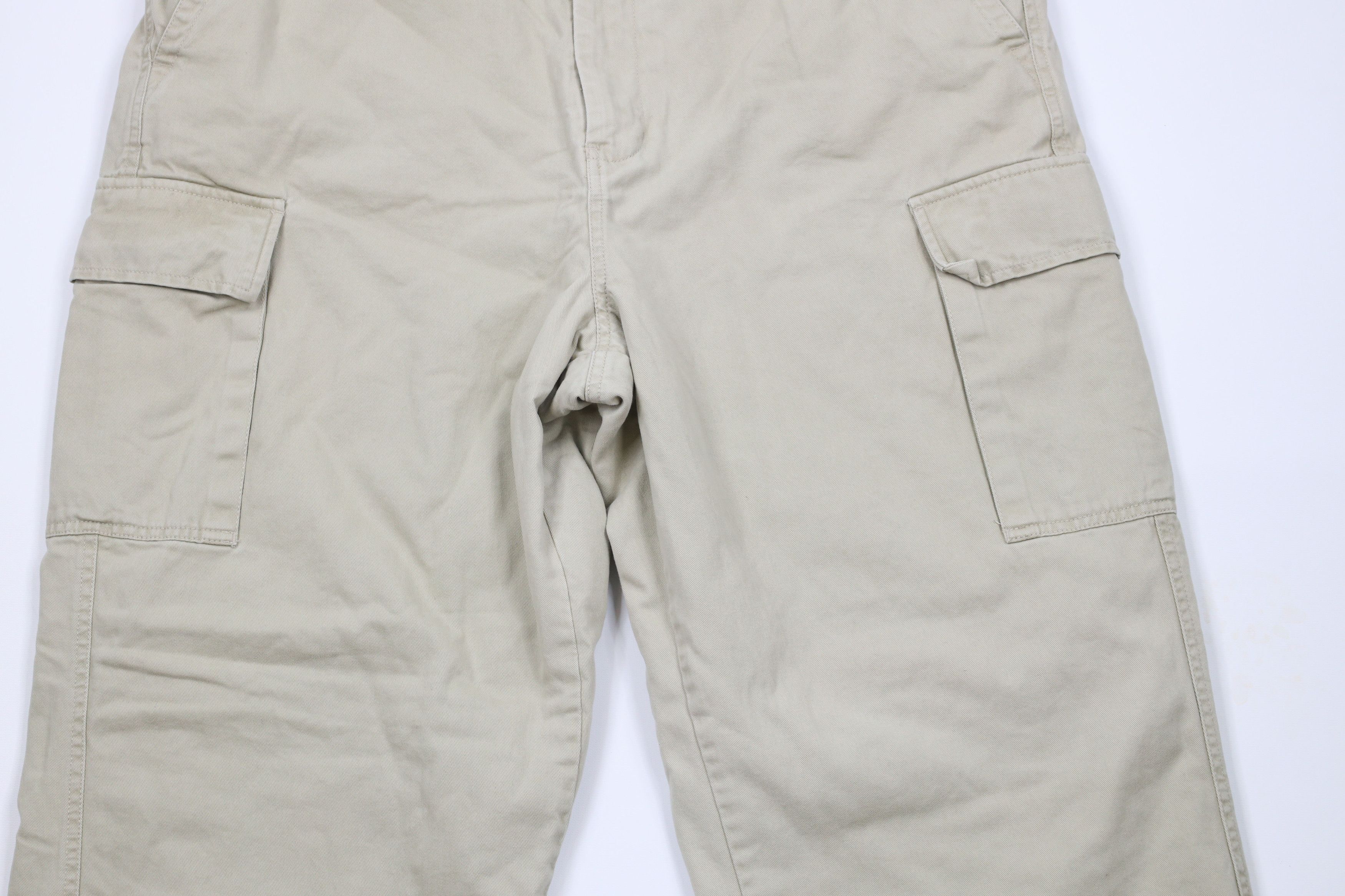 Gap × Vintage Vintage 90s Gap Lined Wide Leg Cargo Pants Beige Cotton Size US 40 / EU 56 - 3 Thumbnail