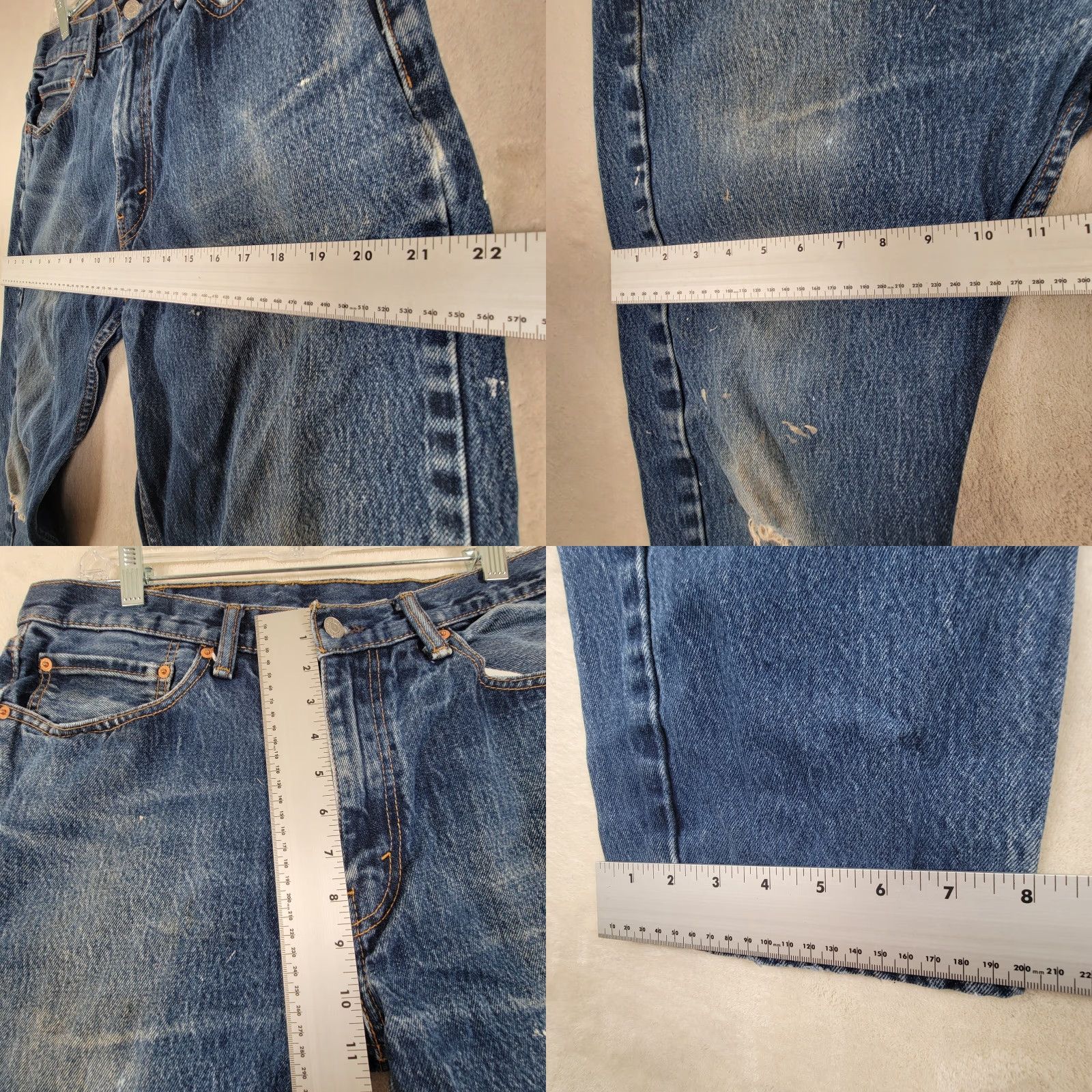 Levi's Levi's Jeans Men 34x30 505 Blue Denim Straight Regular 5-Pocket N/A Size US 34 / EU 50 - 10 Thumbnail