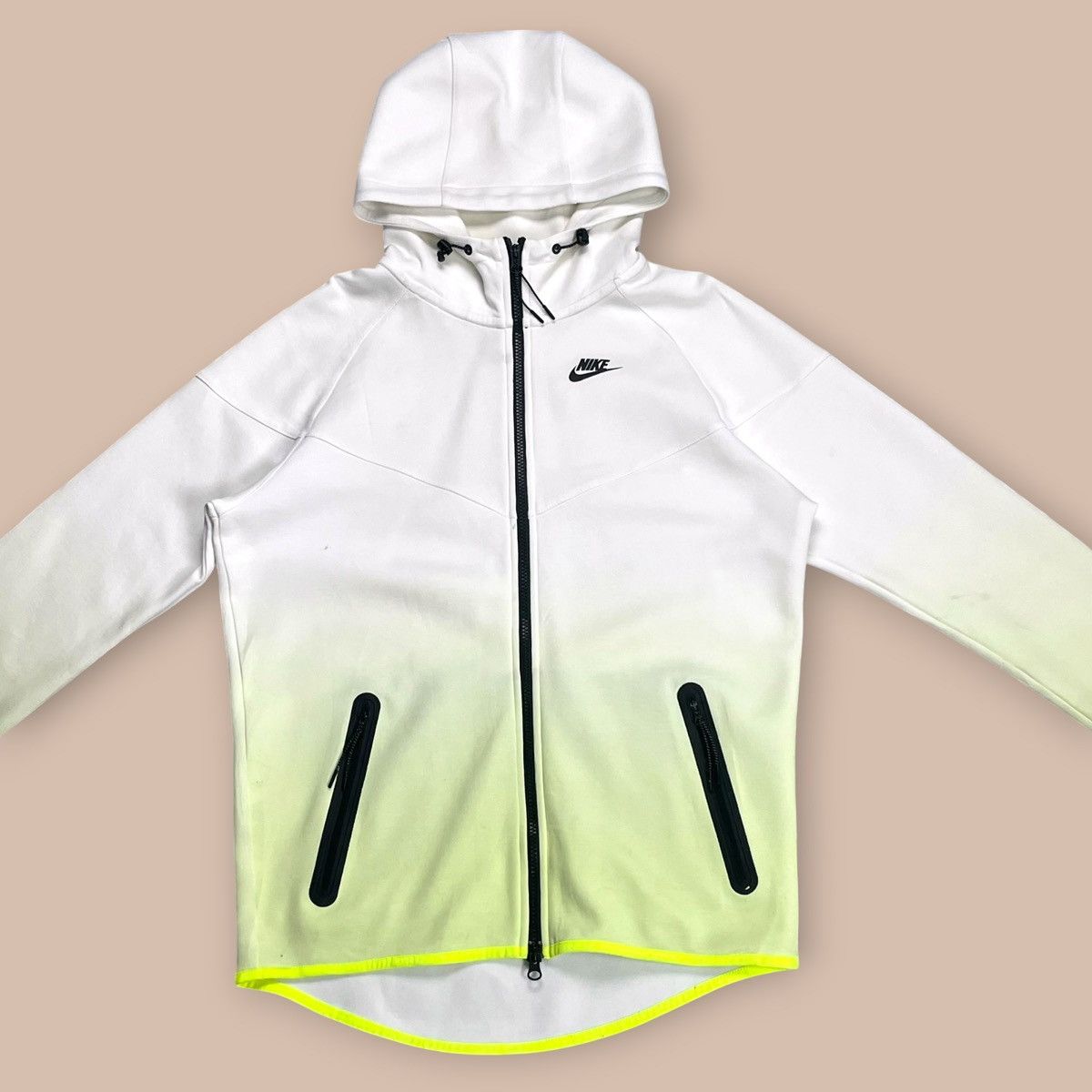 Nike Nike Tech Fleece Fade WHITE/VOLT Windrunner Hoodie Size US L / EU 52-54 / 3 - 7 Thumbnail