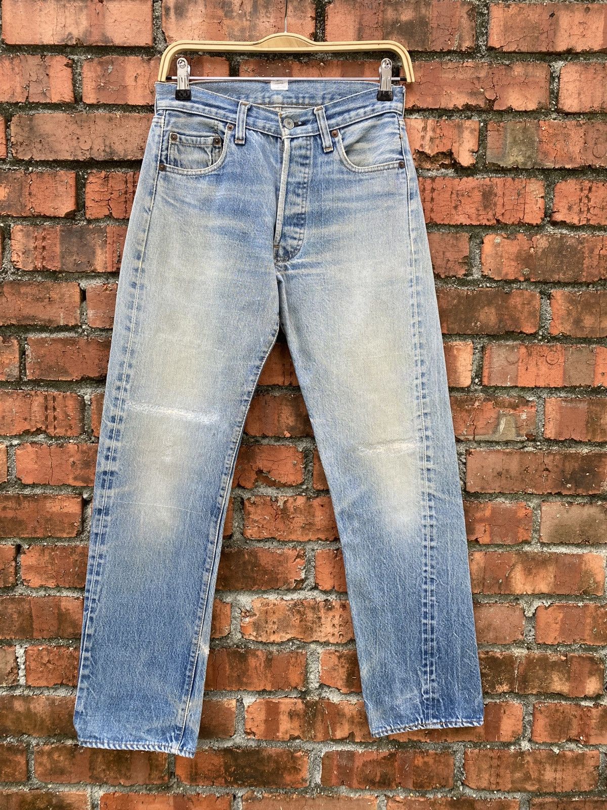 Levi's Vintage Clothing W28x30 Vintage levi's 501 distressed repaired redline USA Size US 28 / EU 44 - 1 Thumbnail