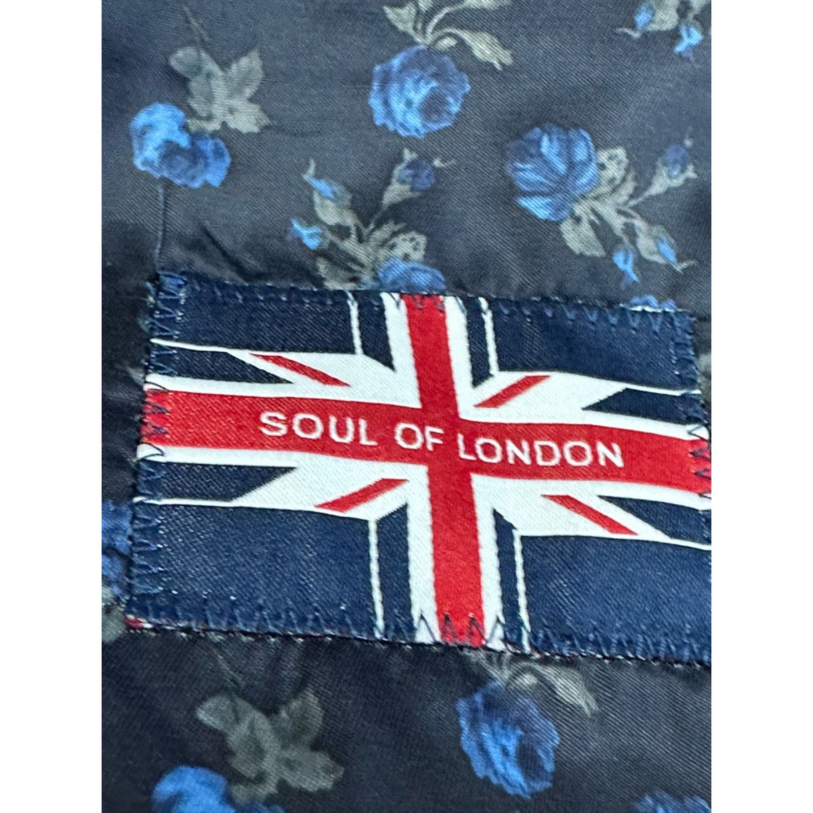 Other Soul Of London Stripe Two-Button Blazer Blue Men’s 46R NWOT Size 46R - 8 Thumbnail