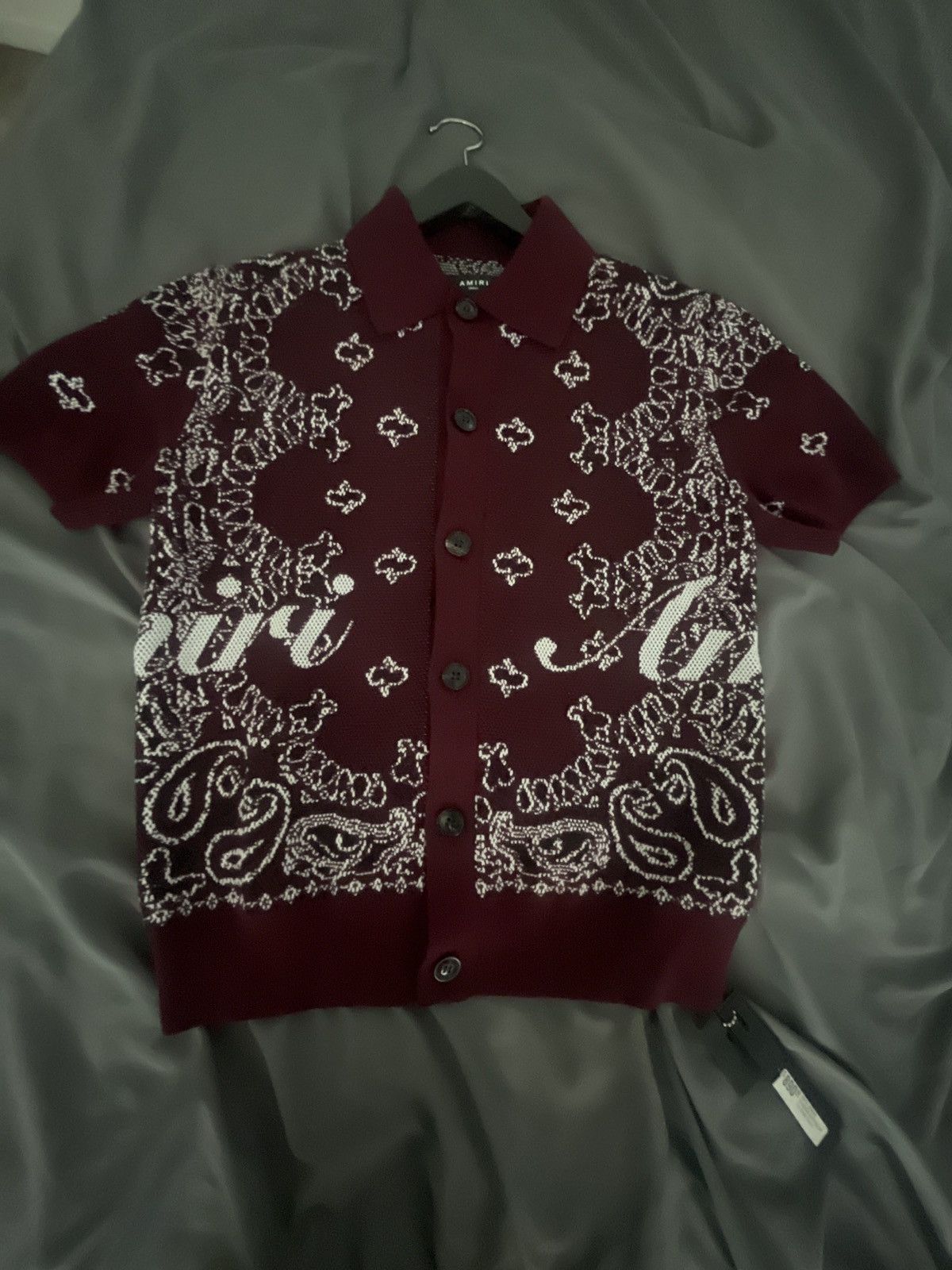 Amiri Amiri (23A) bandanna button up Size US S / EU 44-46 / 1 - 1 Thumbnail
