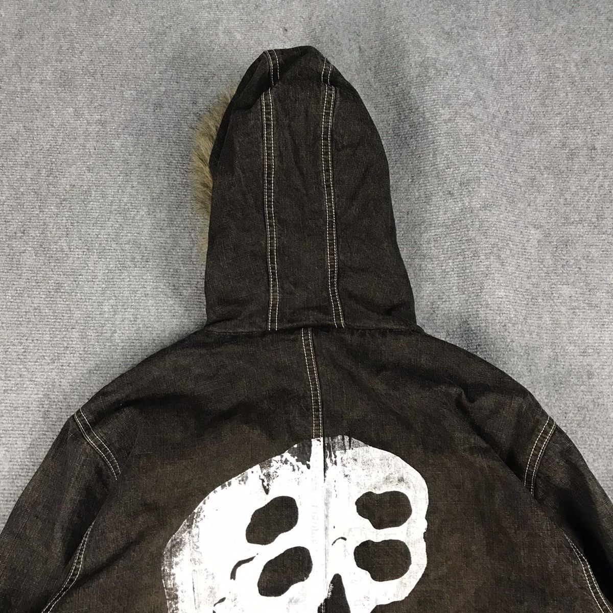 If Six Was Nine × Japanese Brand × Le Grande Bleu (L.G.B.) JAPAN STYLE ALLIX DESIGN FUR HOODIES SKULL JACKET Size US L / EU 52-54 / 3 - 13 Thumbnail