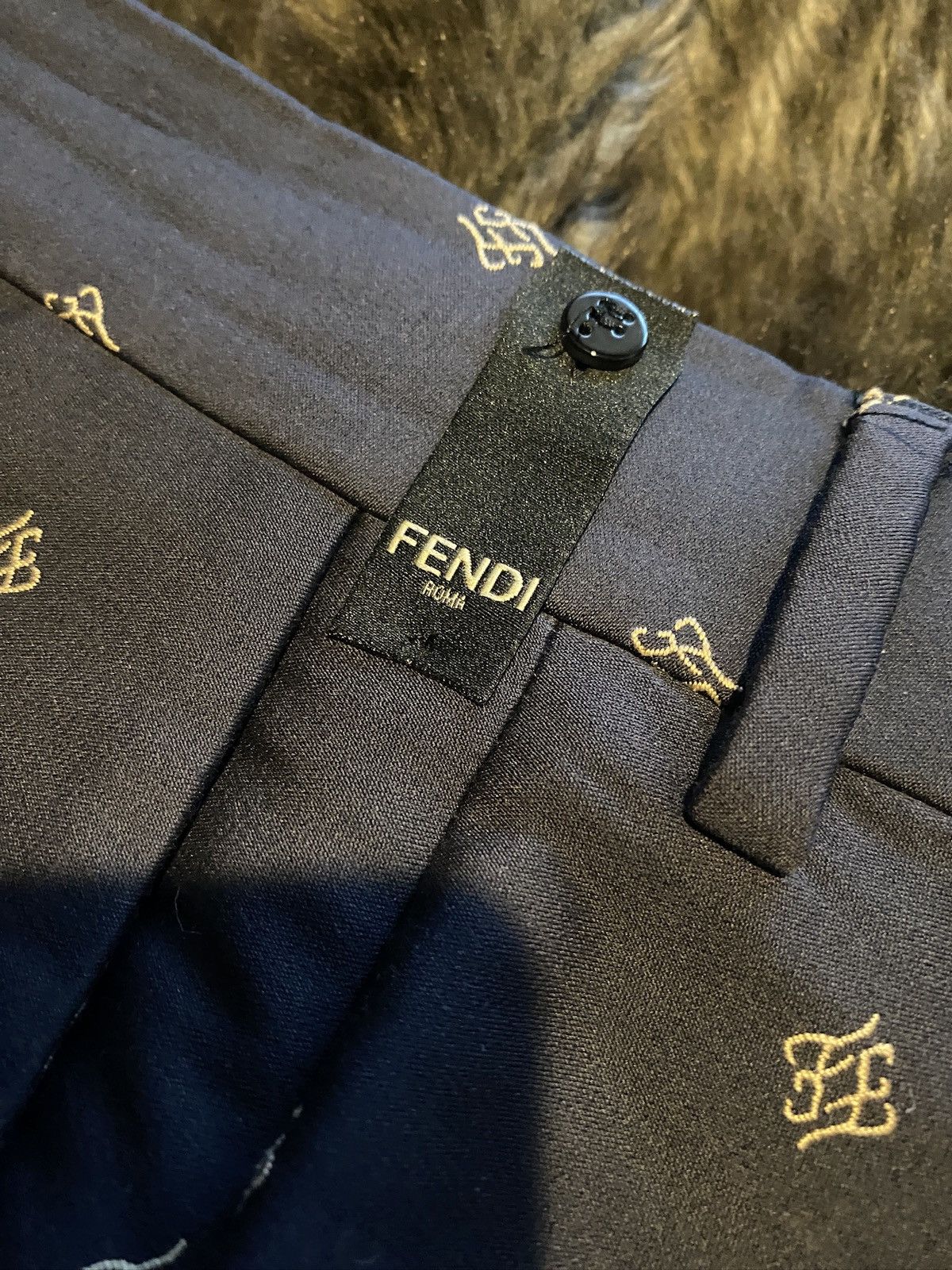 Fendi Fendi Monogram Trousers Size 52R - 3 Thumbnail