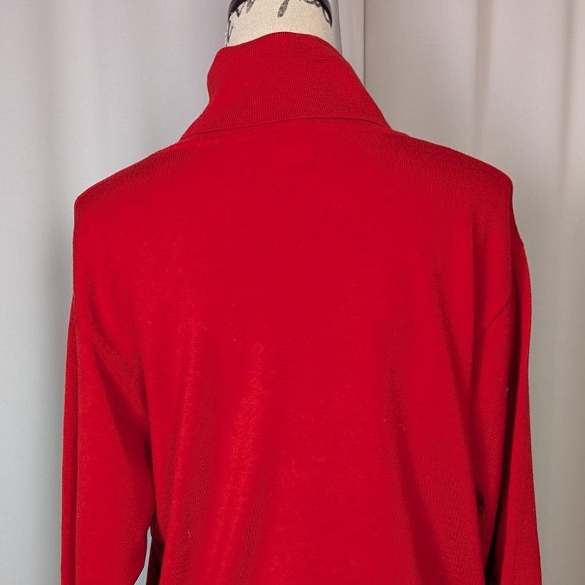 Other Marz Wool Turtleneck Sweater Red Size 14 Size XL / US 12-14 / IT 48-50 - 9 Thumbnail