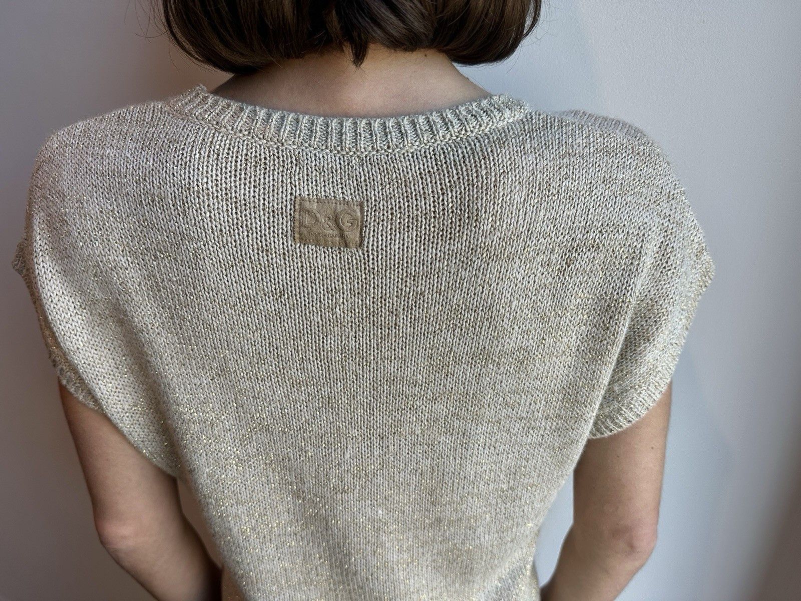 Dolce & Gabbana D&G Dolce&Gabbana Viscose Linen Knit Top Sweater Size L Size L / US 10 / IT 46 - 8 Thumbnail