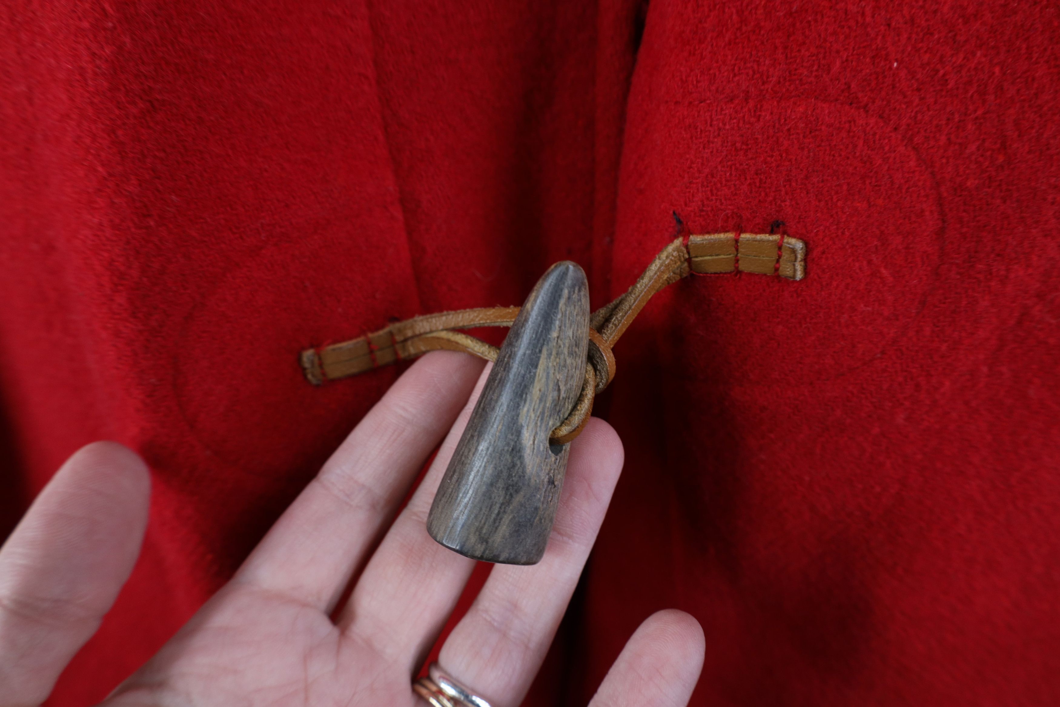 Vintage John Partridge Wool Toggle Button Hooded Jacket