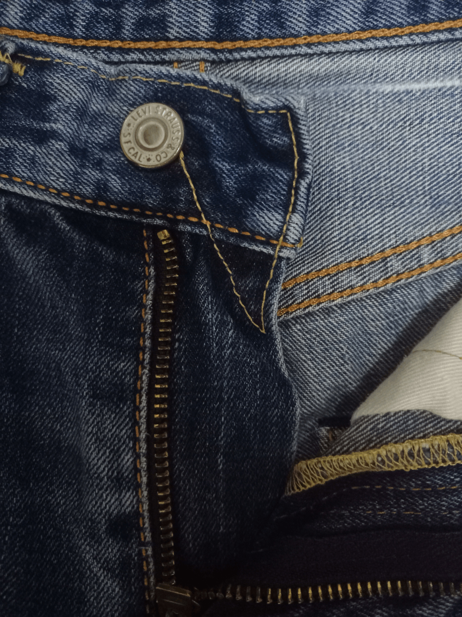 Levi's Vintage Y2K Levis 502 V Stitch Blue Wash Distressed Jeans Size US 29 - 3 Thumbnail