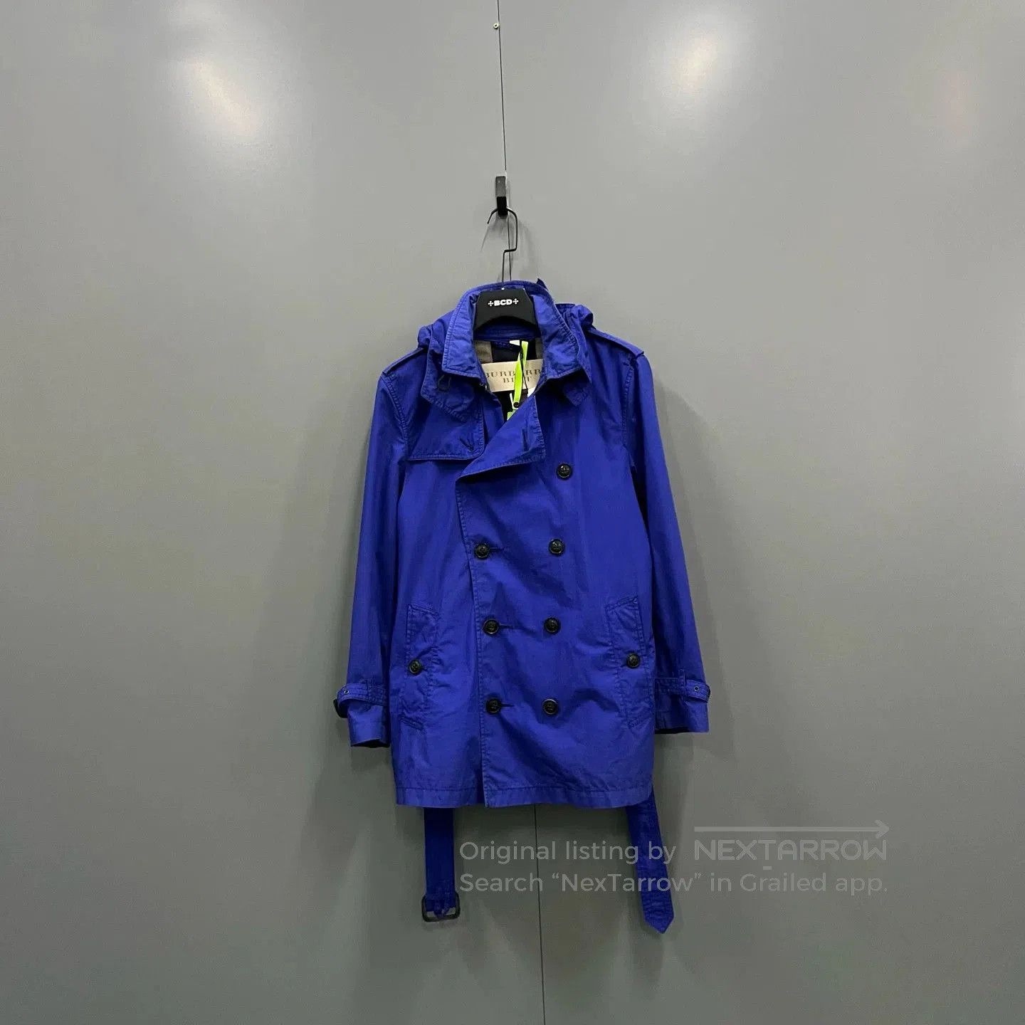 Burberry Burberry Blue Double-Breasted Trench Coat. Size S / US 4 / IT 40 - 1 Thumbnail