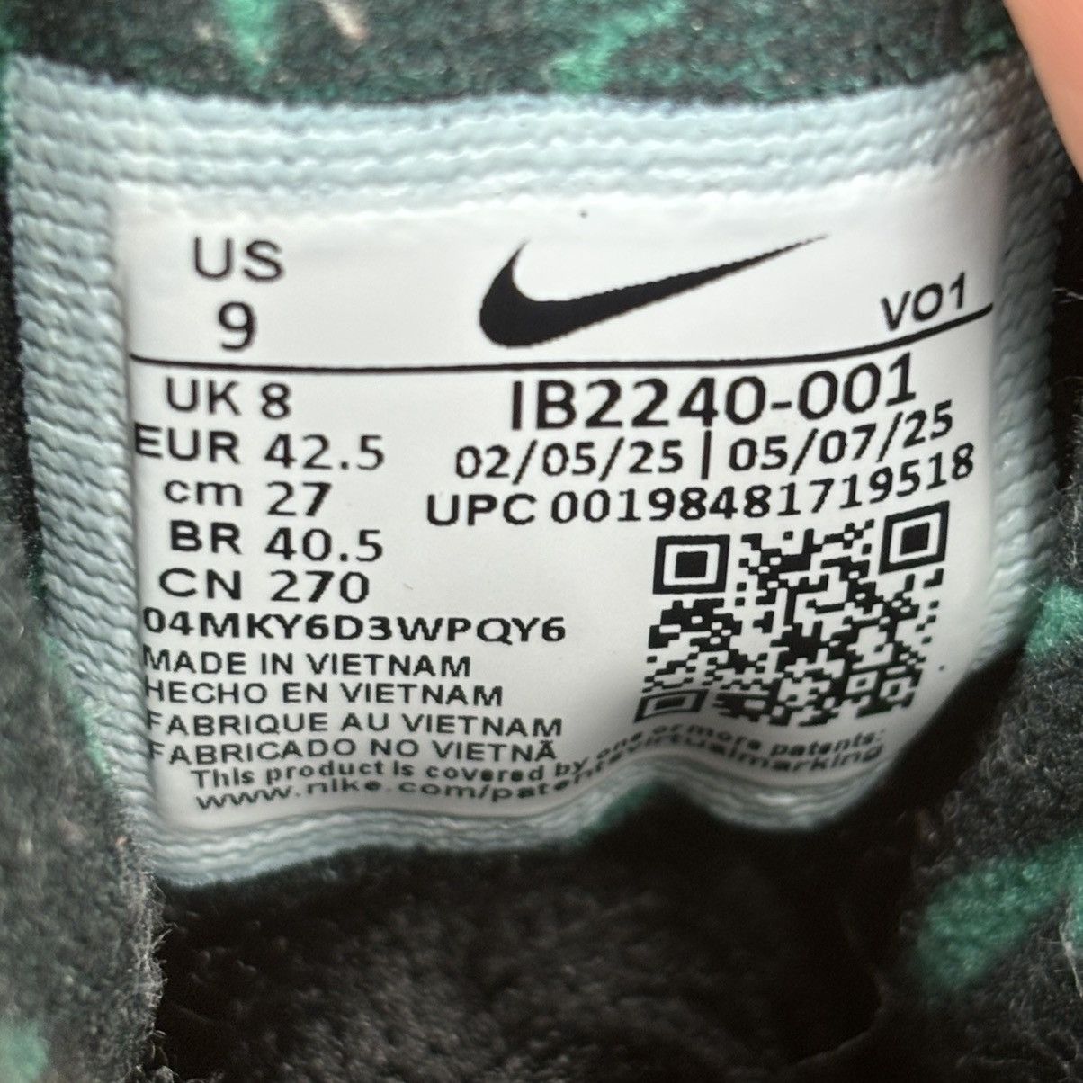 Nike Size 9-Nike Air Diamond Turf 2025 Emerald WORN ONCE WITH BOX Size US 9 / EU 42 - 7 Thumbnail