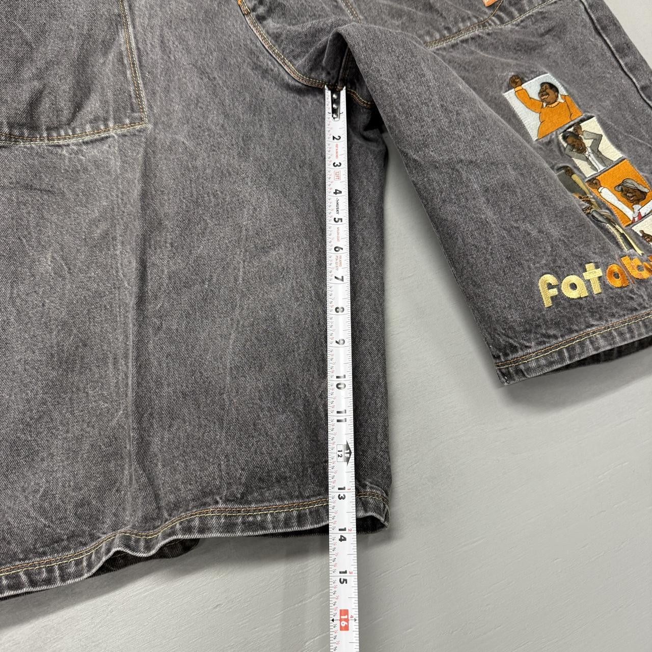 Fubu Y2K Platinum Fubu Embroidered Fat Albert Faded Jorts Size 38 Size US 38 / EU 54 - 6 Thumbnail