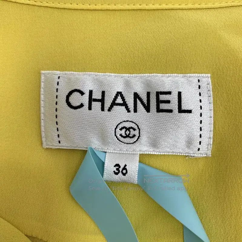 Chanel Chanel Yellow Silk Women's Shirt . Size XS / US 0-2 / IT 36-38 - 5 Thumbnail