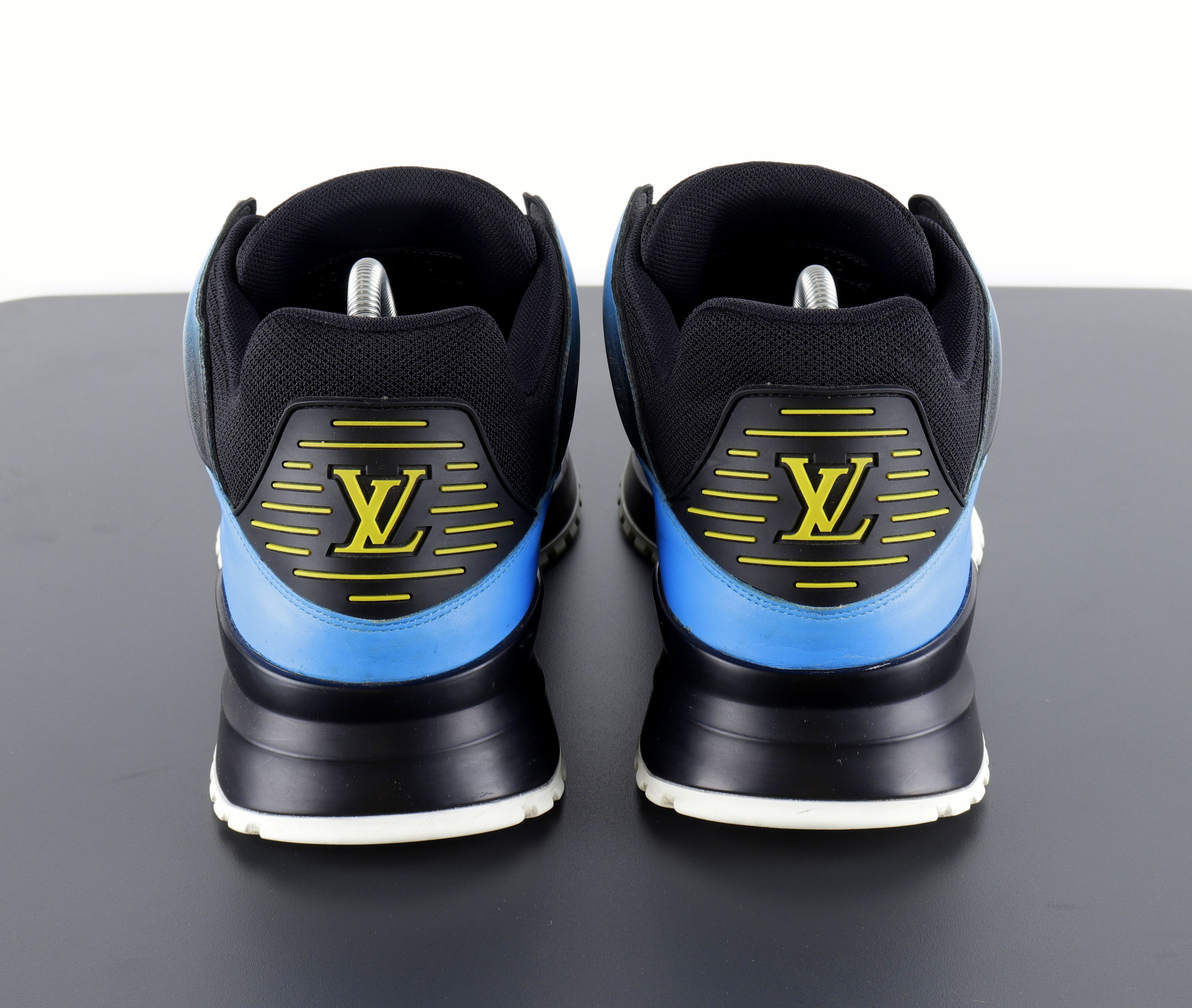Louis Vuitton Louis Vuitton Calfskin Zig Zag Black Blue Sneakers Size US 11 / EU 44 - 10 Thumbnail