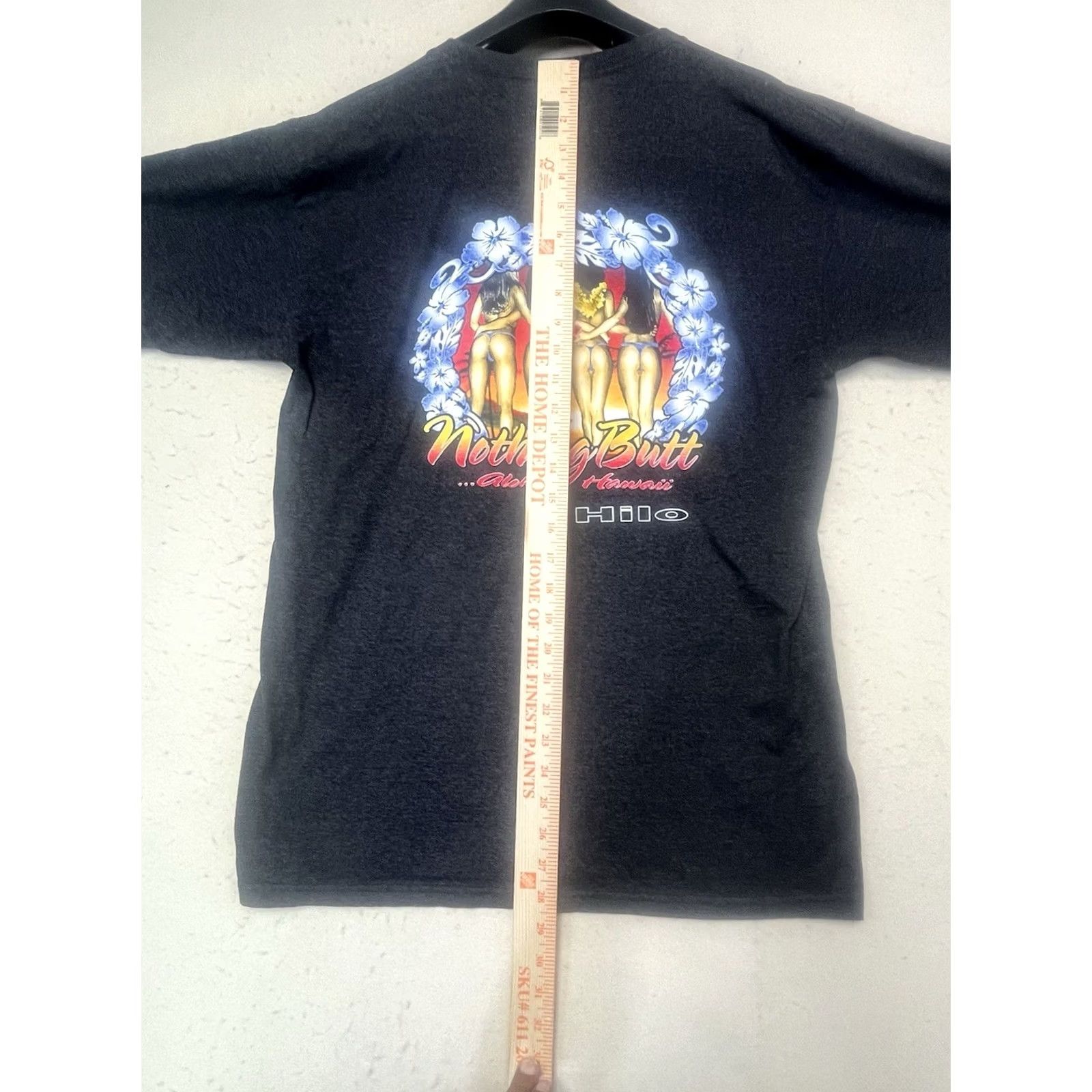 Gildan Nike Black Crew Neck Aloha Hawaii M-L Shirt Mens Size US M / EU 48-50 / 2 - 4 Thumbnail