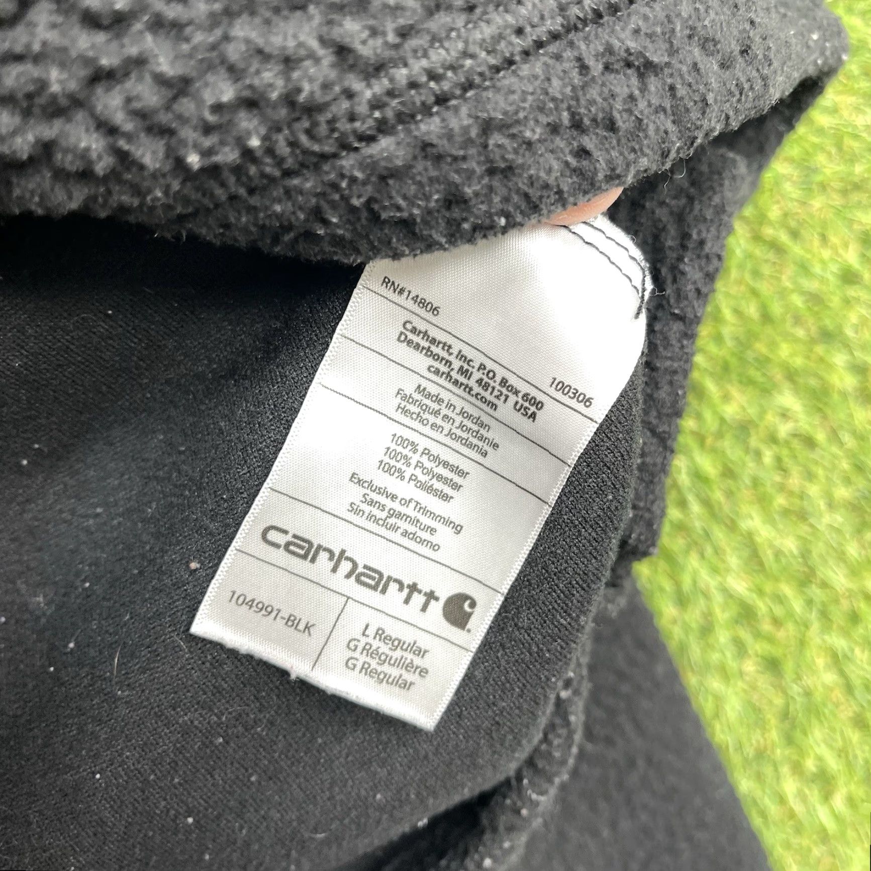 Carhartt Carhartt Jacket Womens Large Black Fleece Sherpa 1/4 Zip Workwear Size L / US 10 / IT 46 - 4 Thumbnail