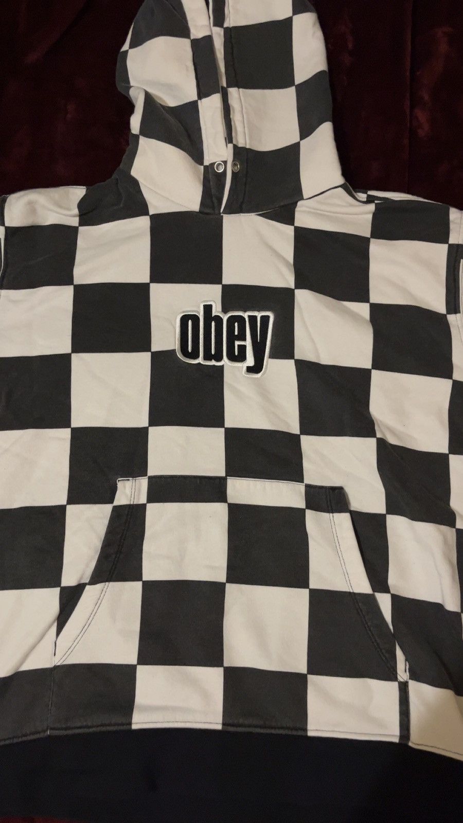 Obey Obey Checkered Hoodie Size US M / EU 48-50 / 2 - 1 Thumbnail