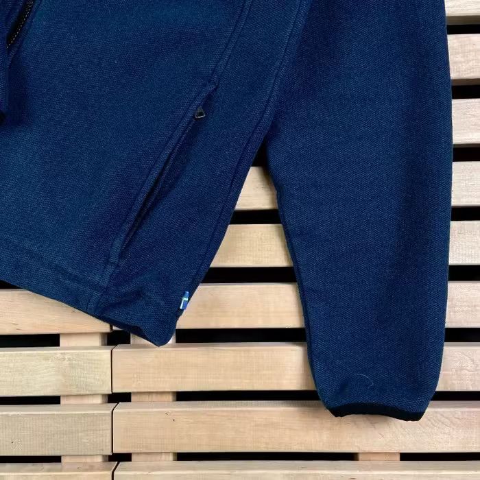 Fjallraven Mens Sweater Fjallraven Full Zip Polartec Size S Blue Size US S / EU 44-46 / 1 - 4 Thumbnail