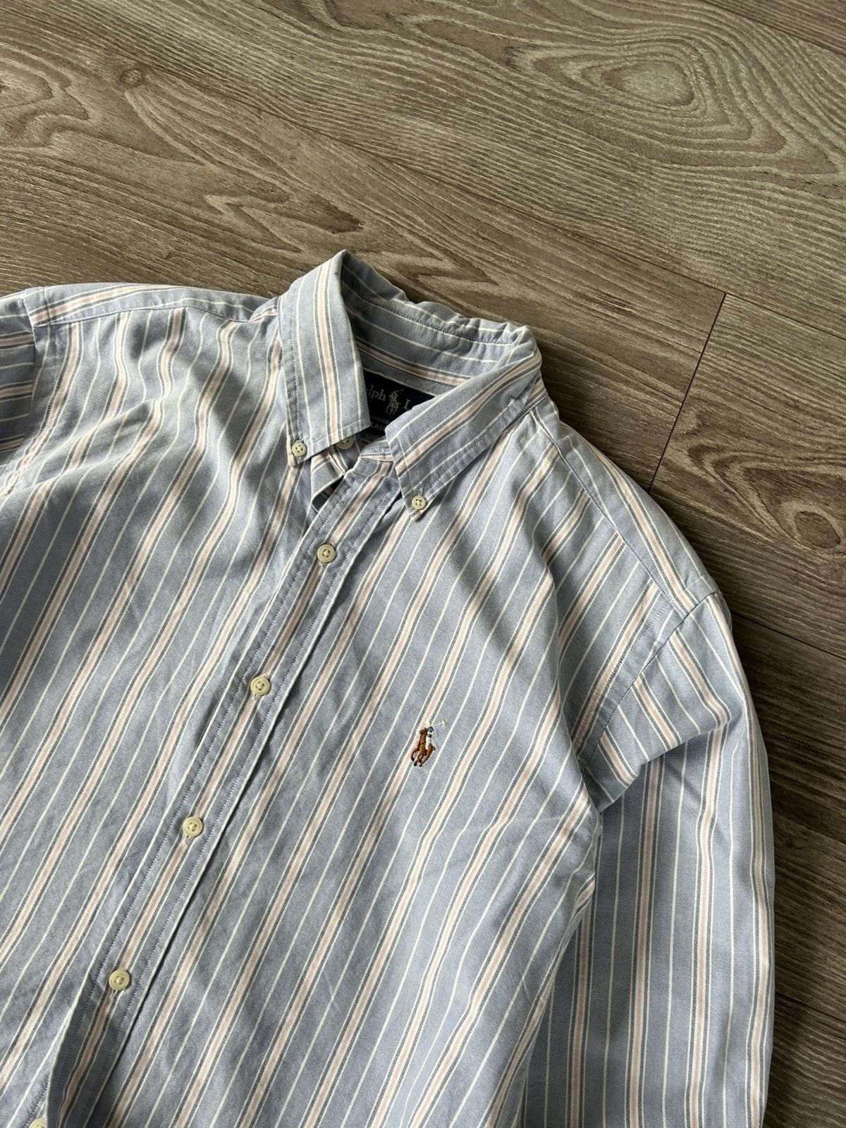 Polo Ralph Lauren Vintage Polo Ralph Lauren RRL Classic Fit Colour Logo Shirt Size US M / EU 48-50 / 2 - 14 Thumbnail